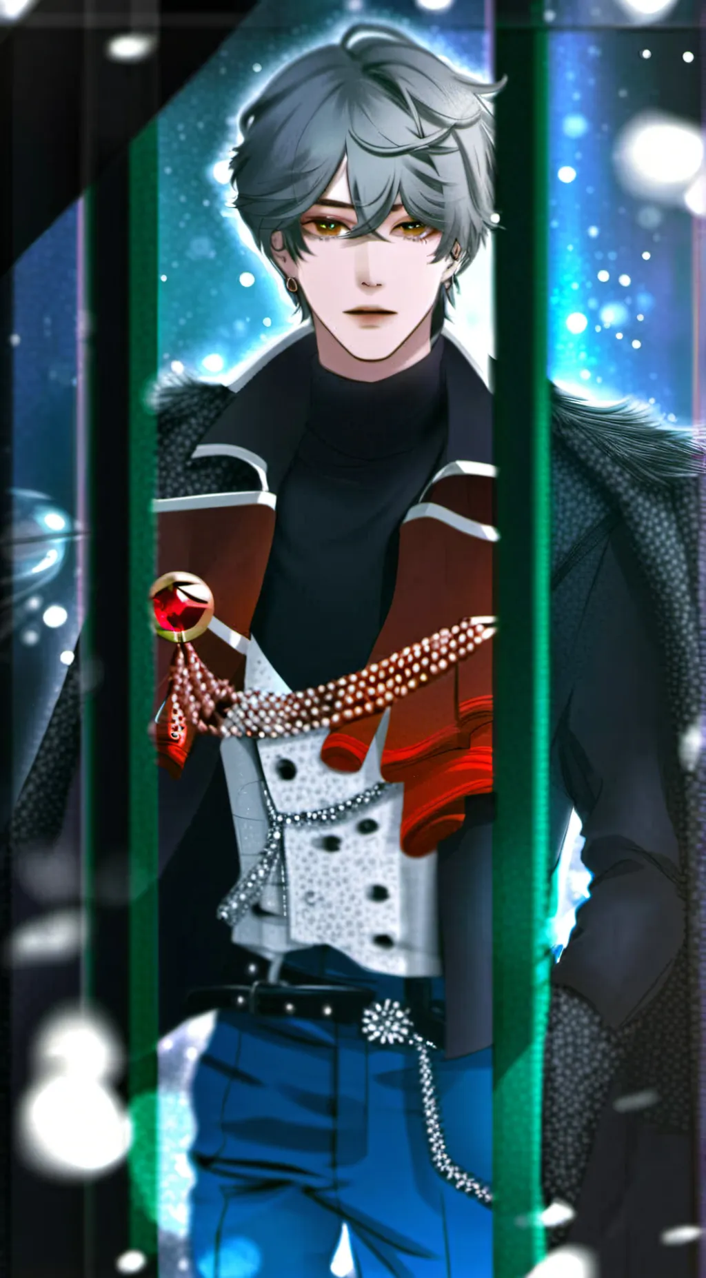 ai character: Damon  background