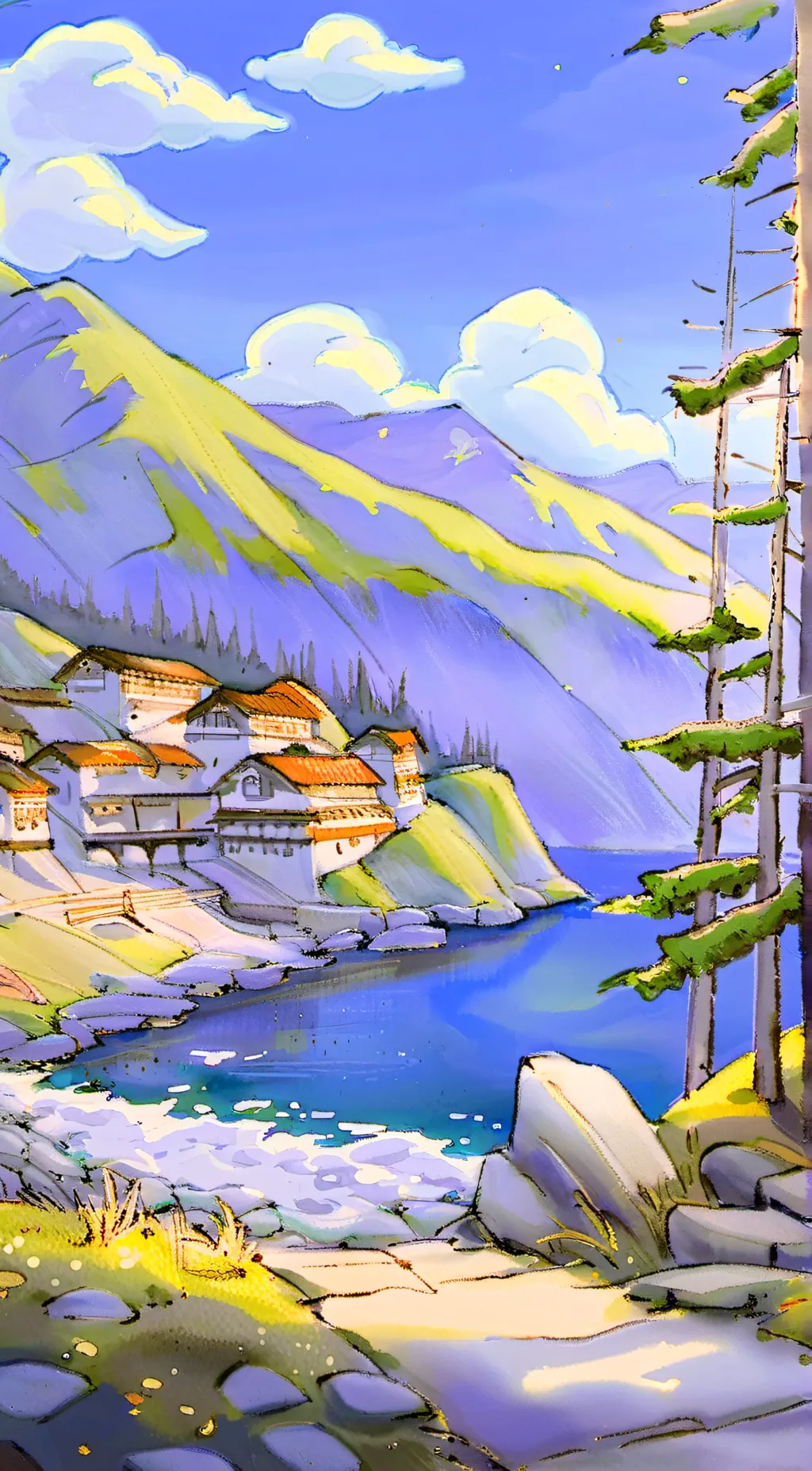 ai character: Kunai Village background