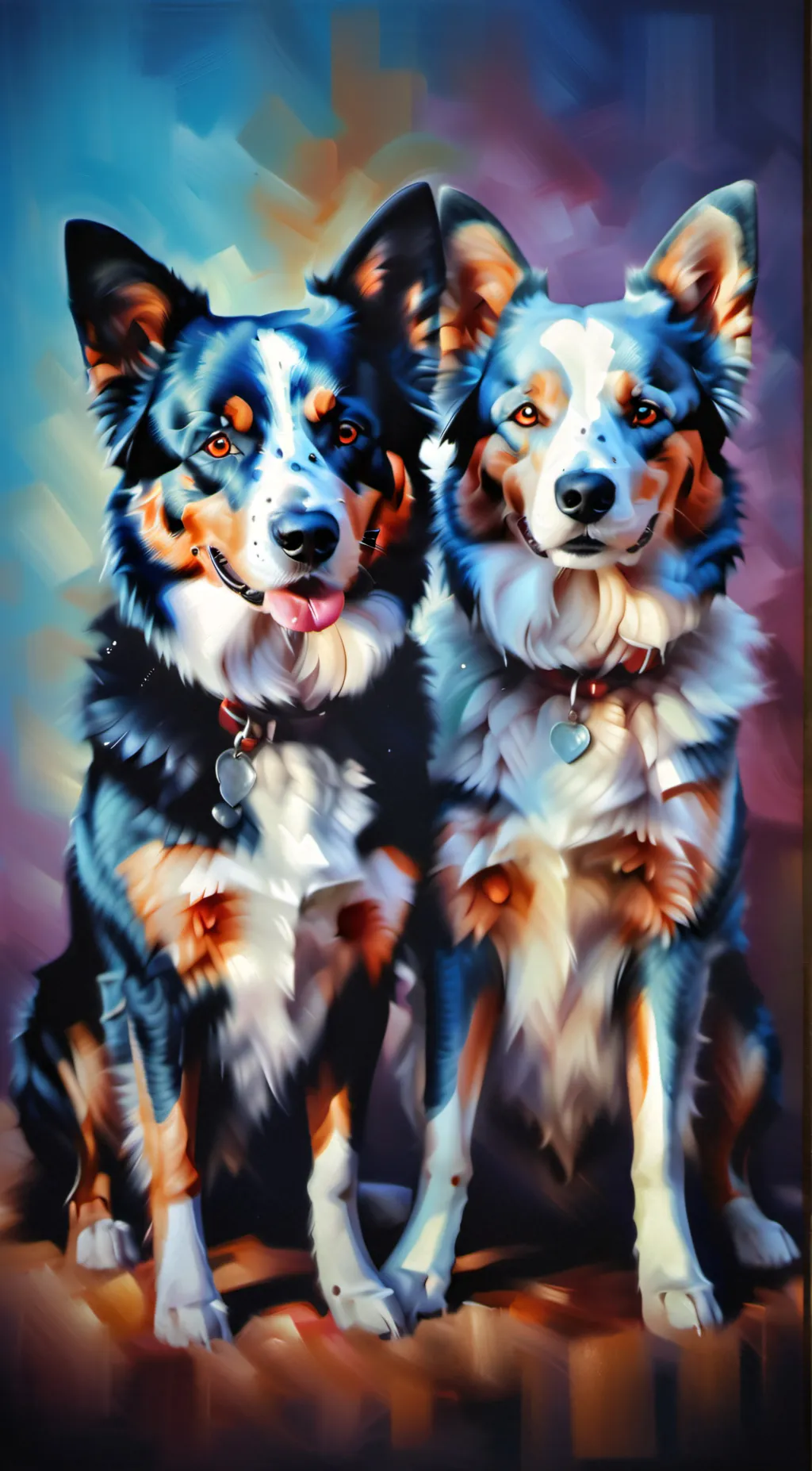 ai character: BLUEY + MACKENZIE background