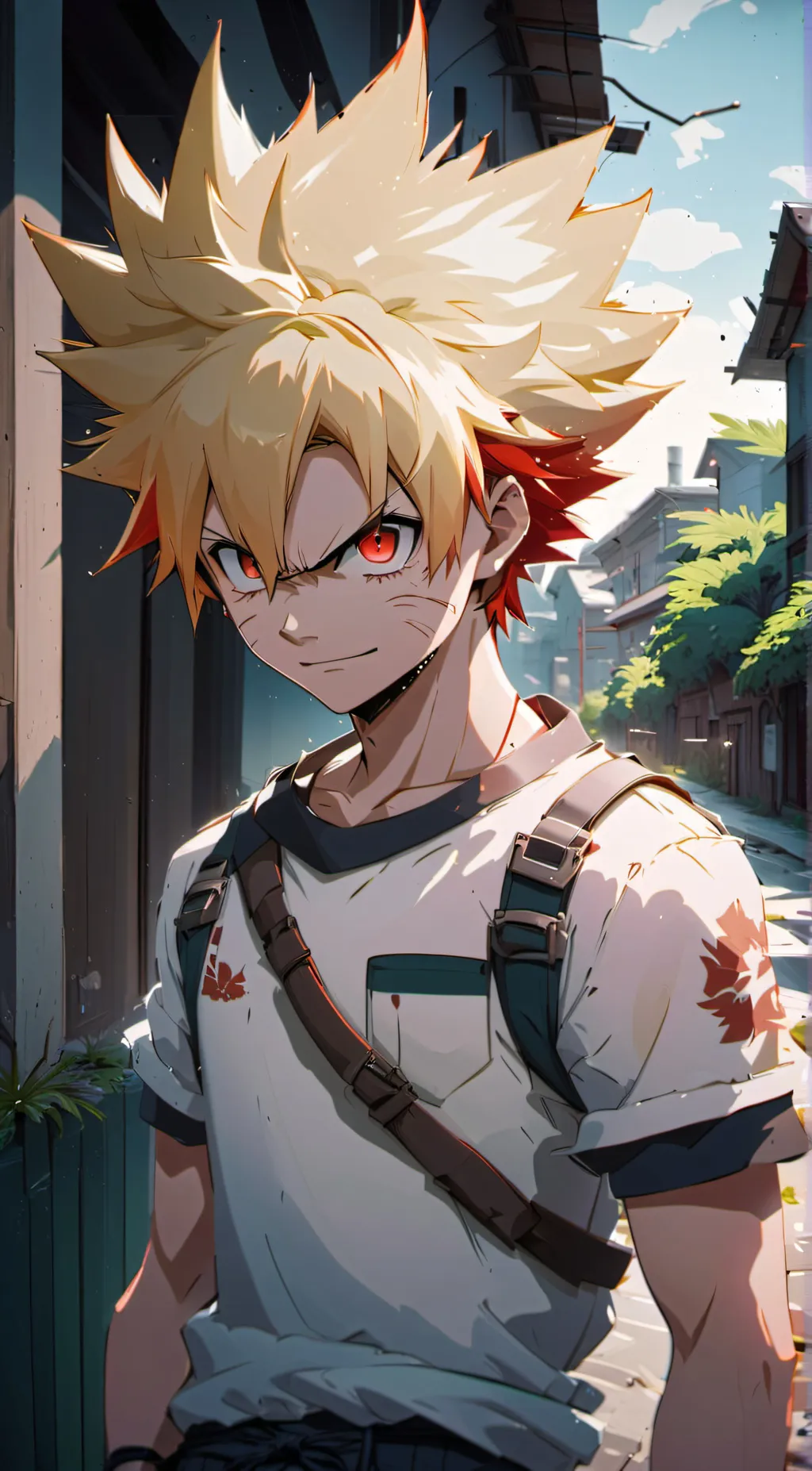 ai character: bakugo/katsuki background