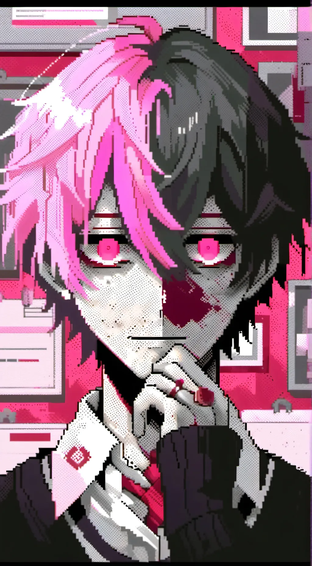 ai character: ash background
