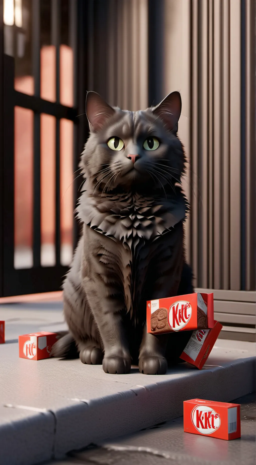 ai character: kitkat background
