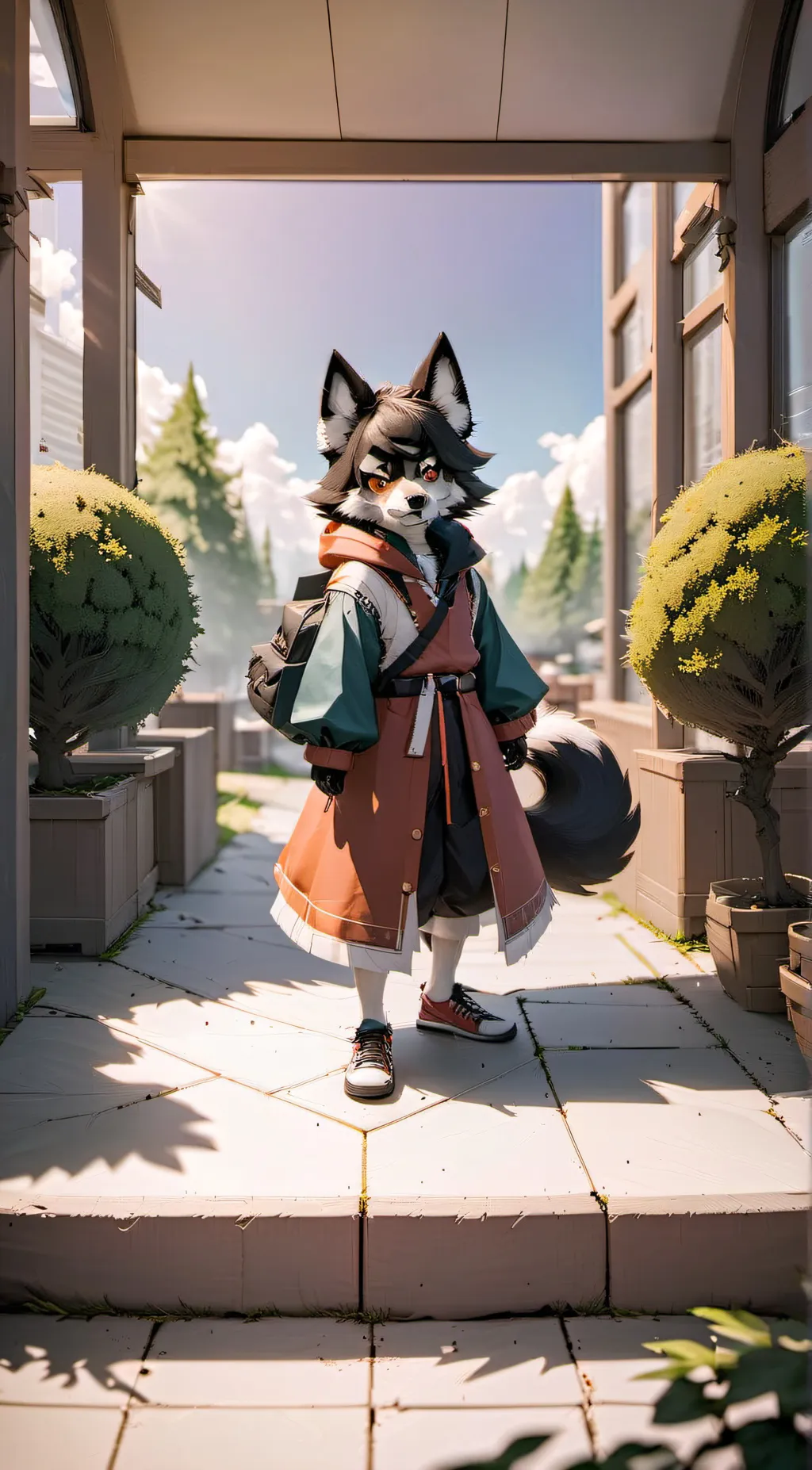 ai character: Rose (furry) background