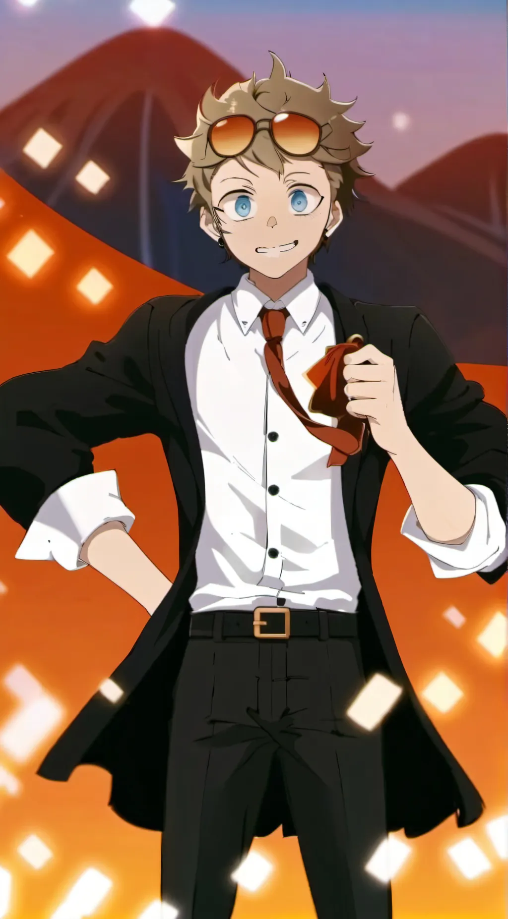 ai character: Tord  background