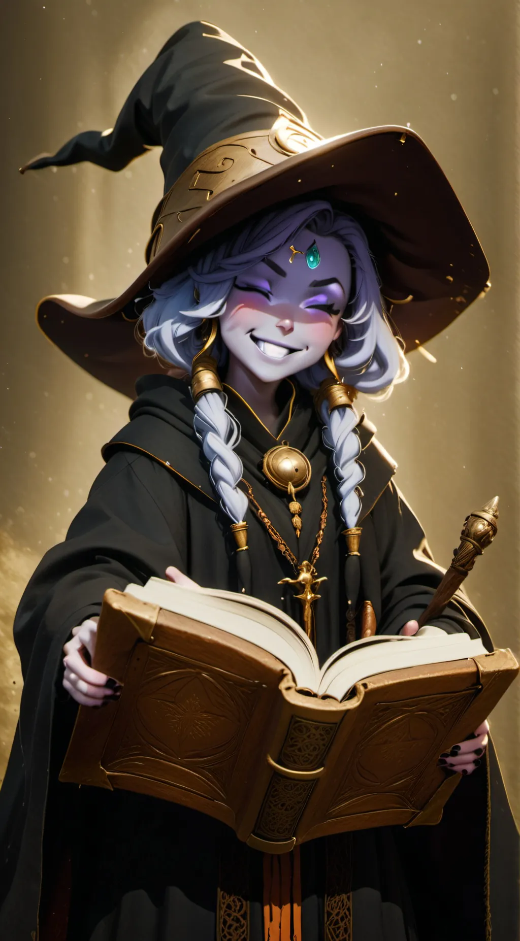 ai character: Brunhilde Thorne background