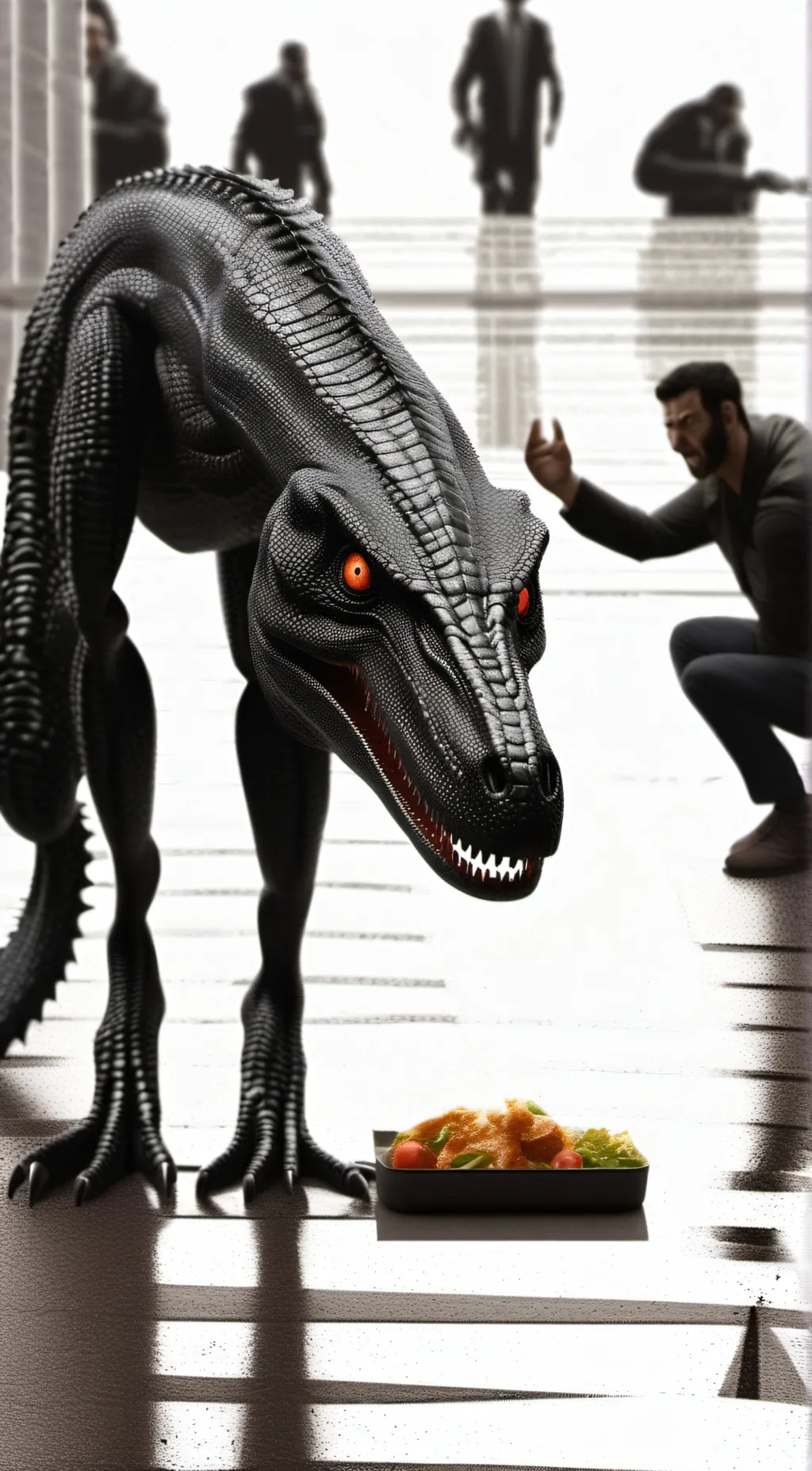 ai character: indoraptor background