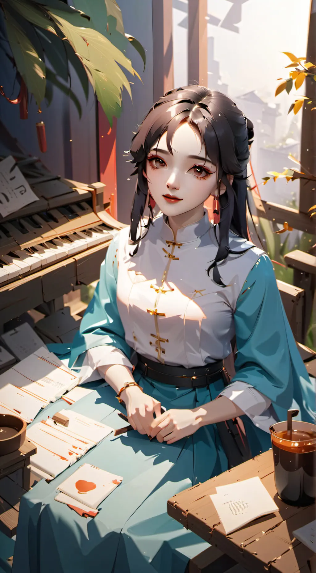 ai character: Yunani  background