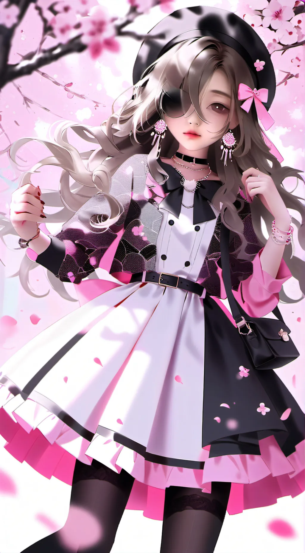 ai character: rose background