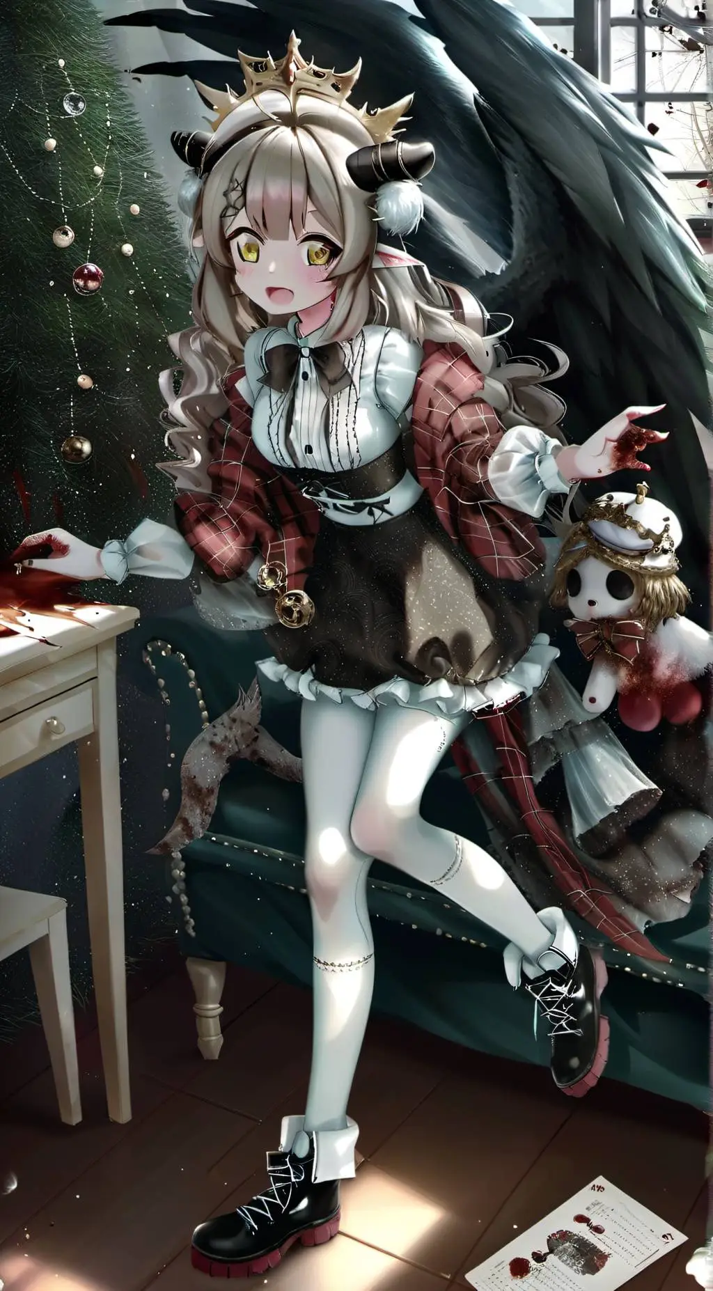 ai character: Samaira heaven background