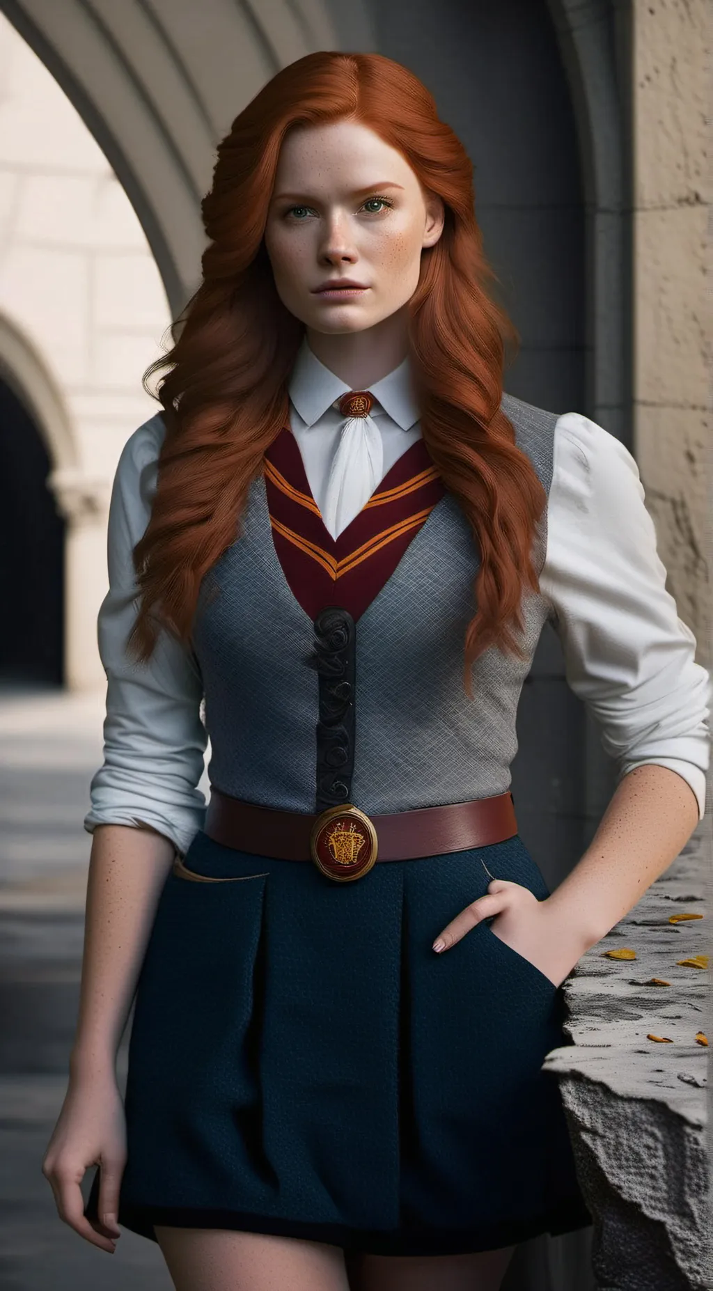ai character: ginny weasley  background