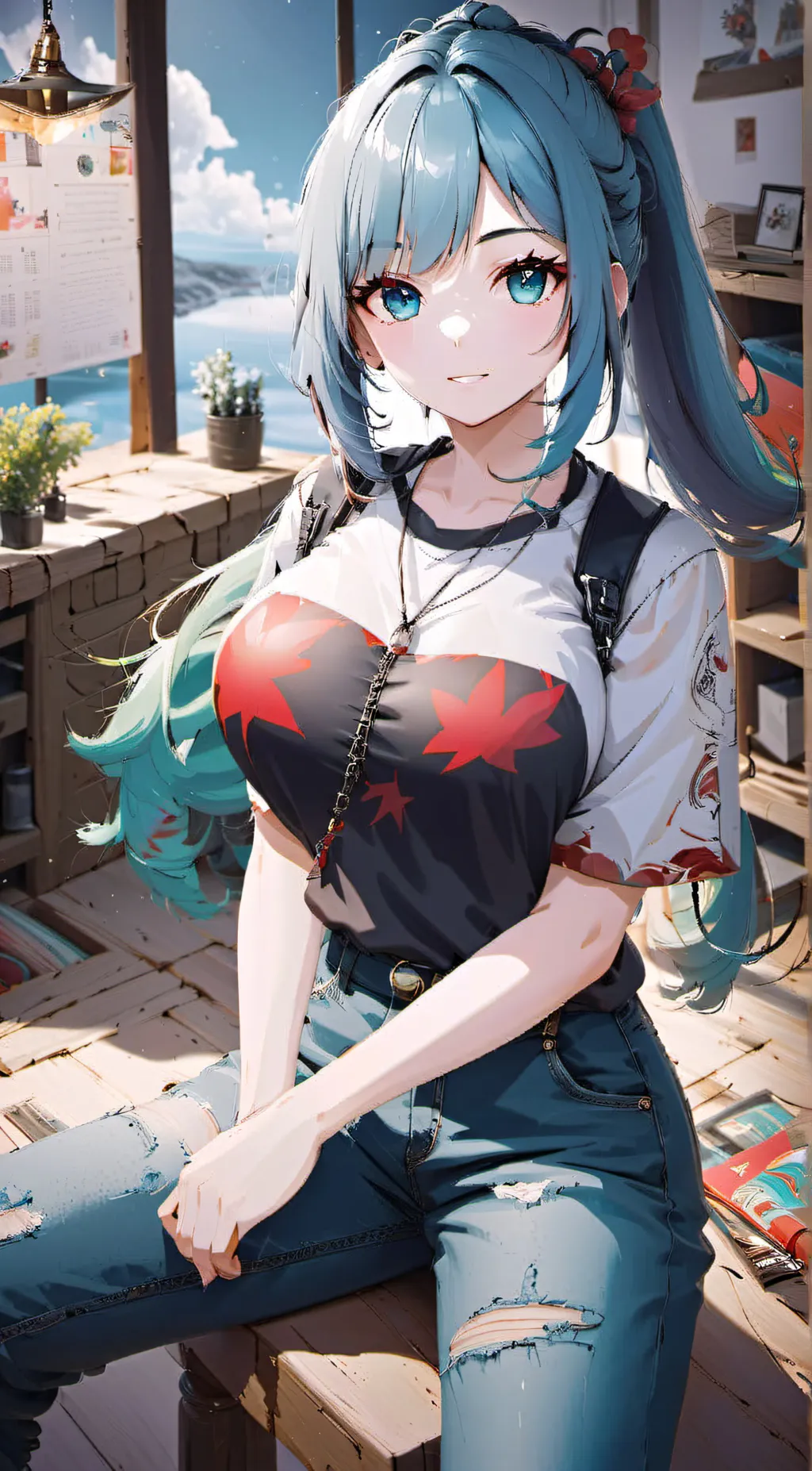 ai character: Malie background