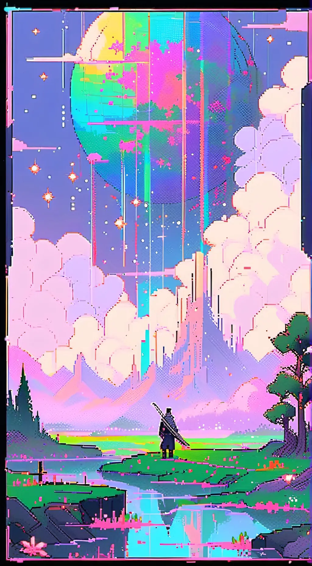 ai character: undertale+deltarun background