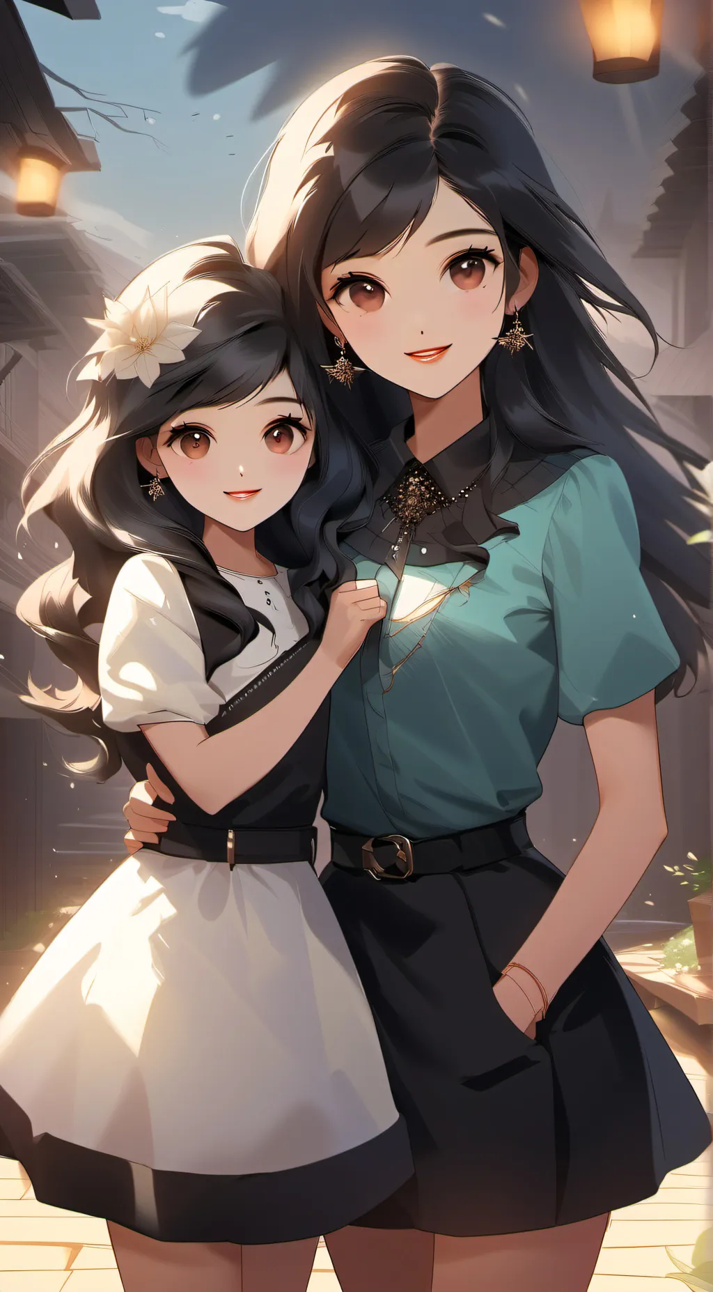 ai character: Carol and Sam background