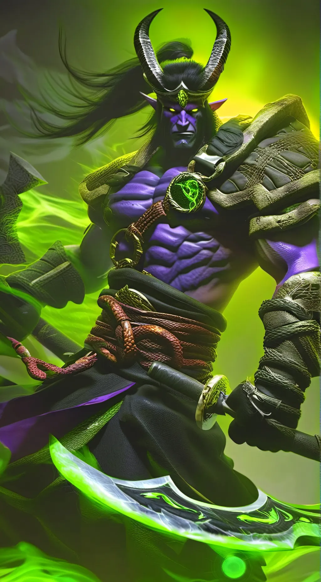ai character: Illidan Stormrage background