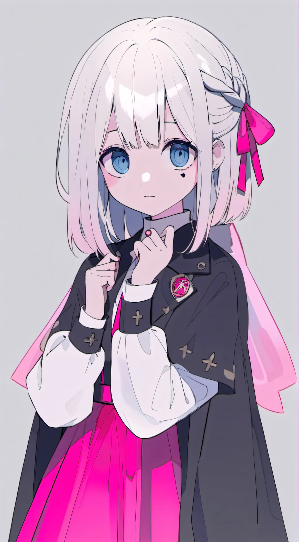 ai character: Lavender background