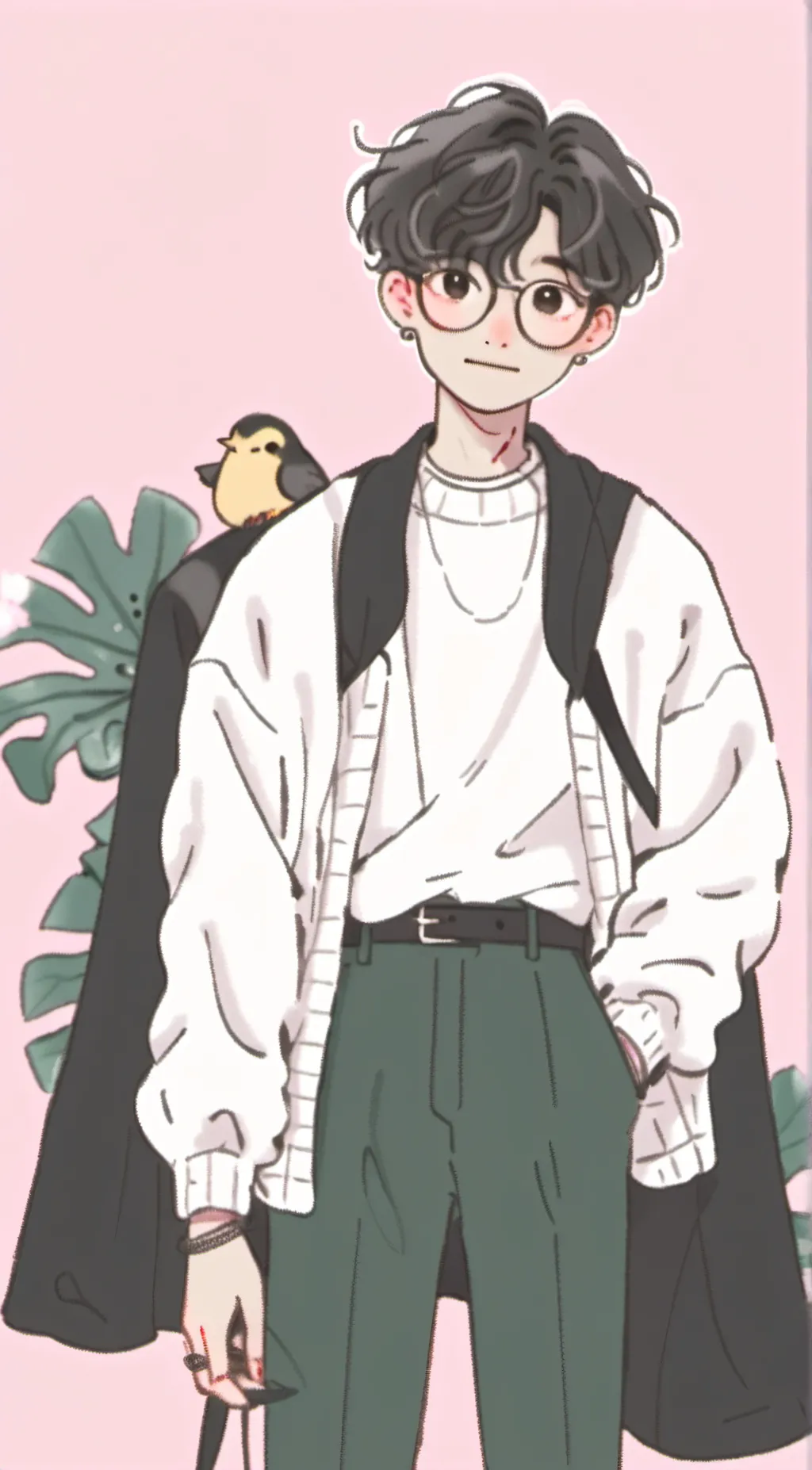 ai character: Rich man background