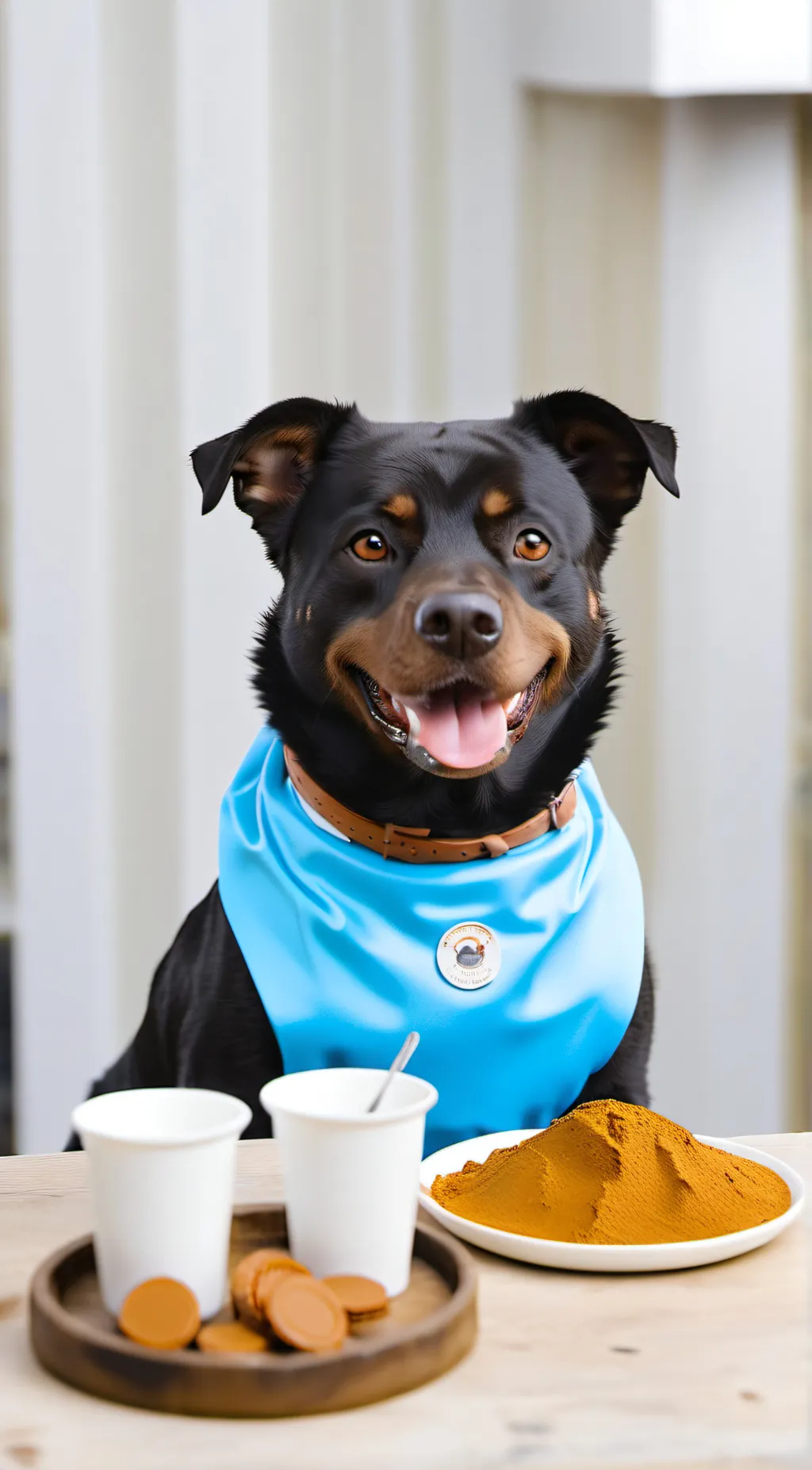 ai character: doggo treat employ background