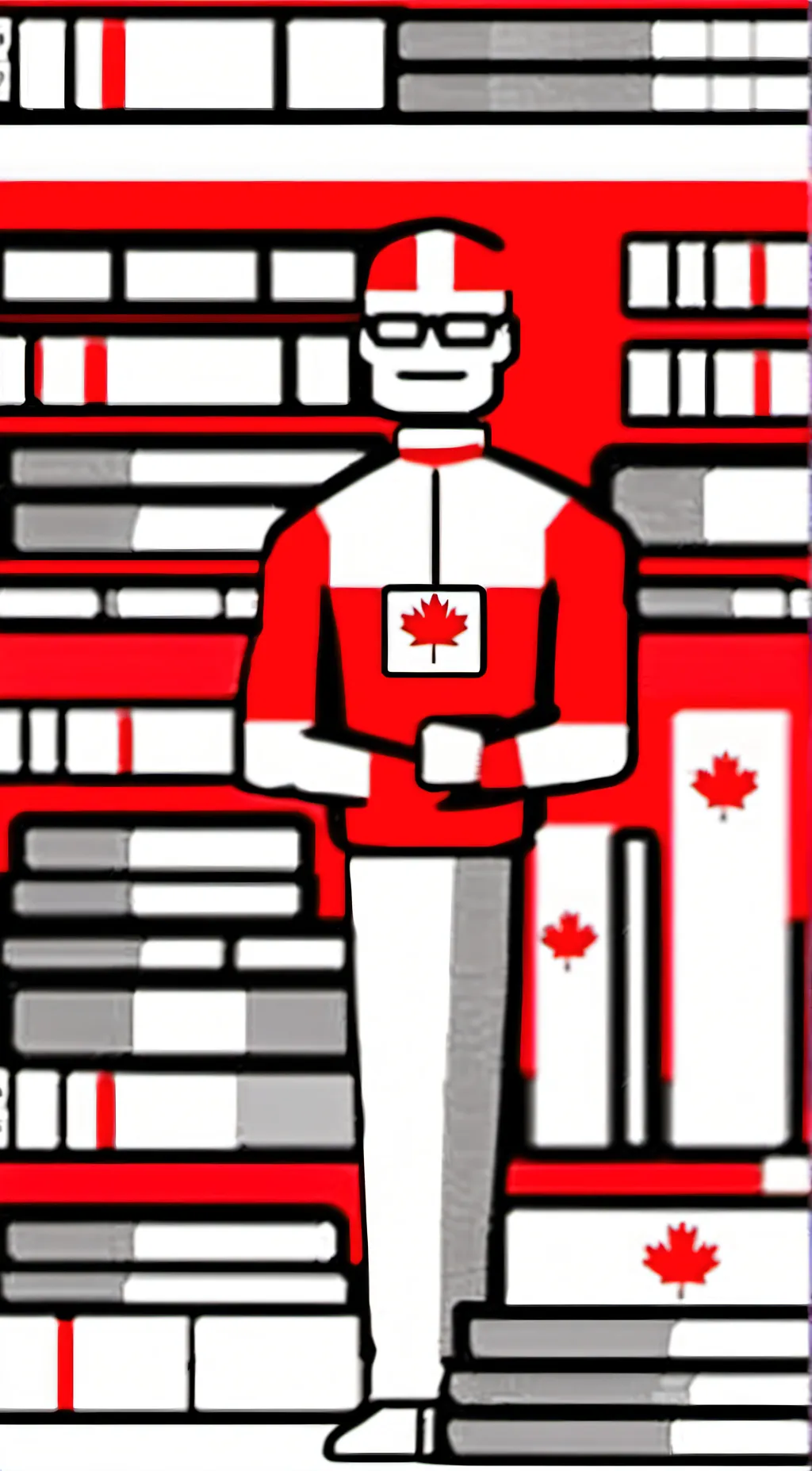 ai character: Canadian ball  background