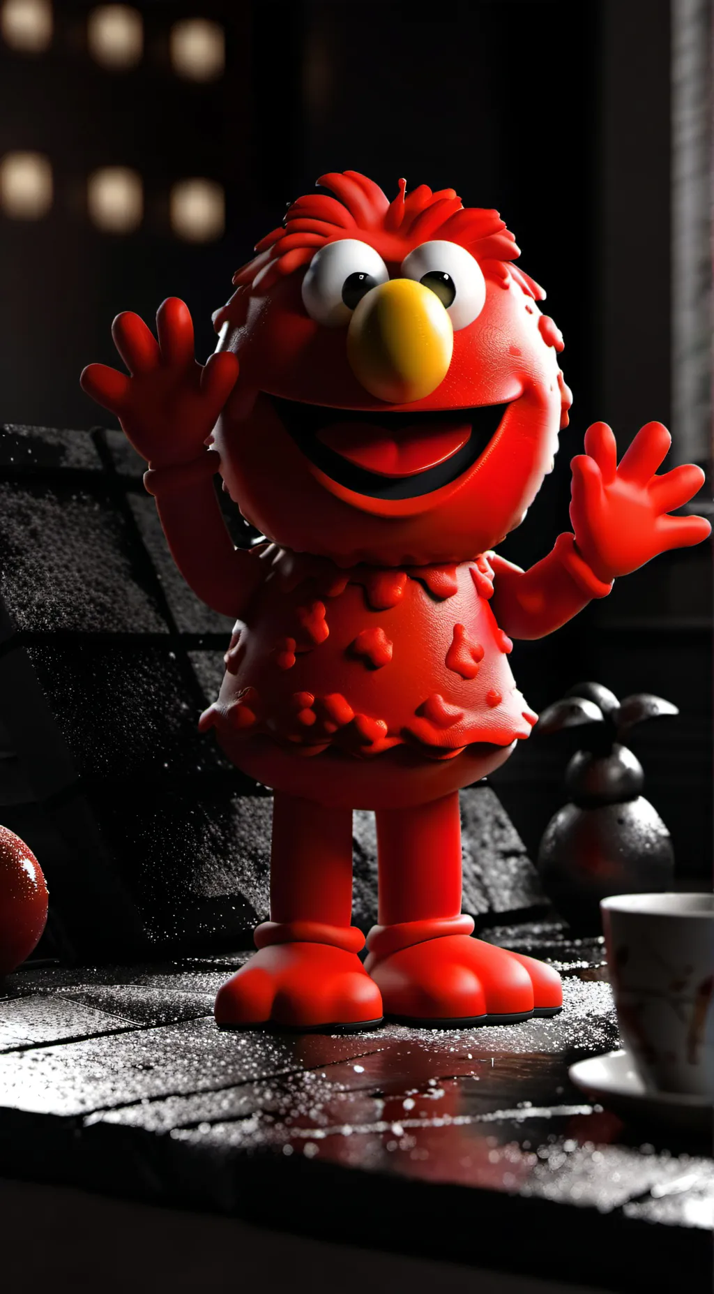 ai character: elmo background