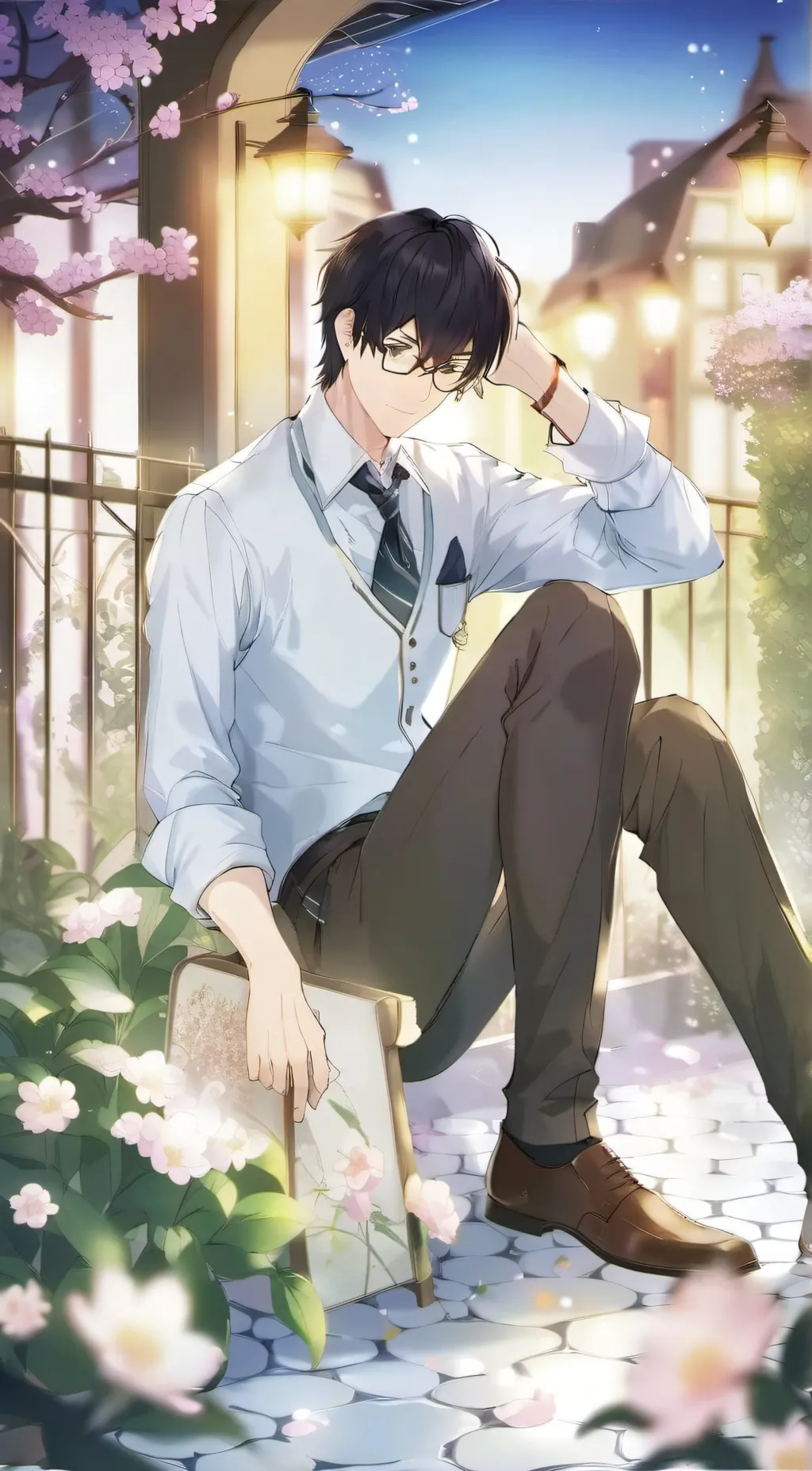 ai character: Damien background