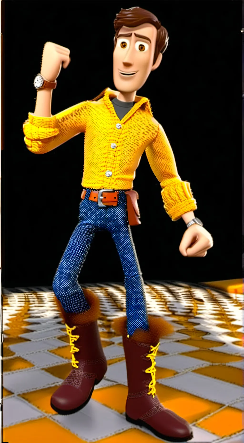 ai character: Sml Woody background