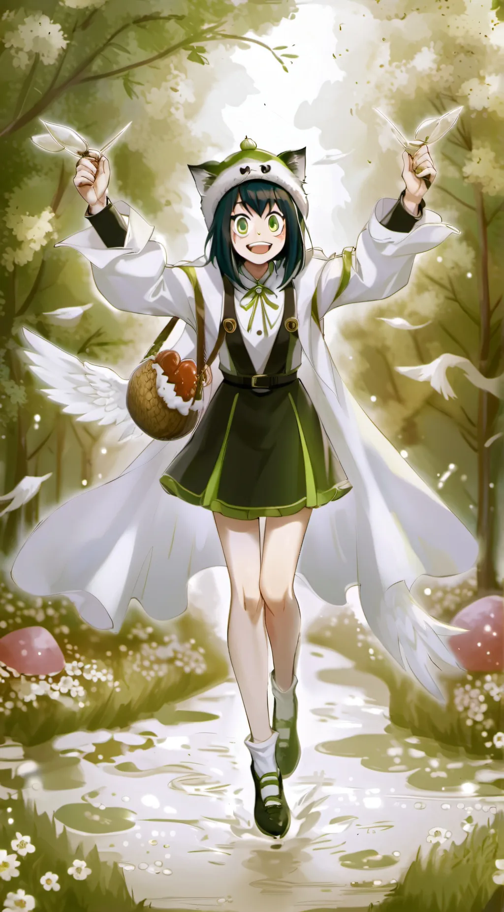 ai character: Tsuyu Asui background