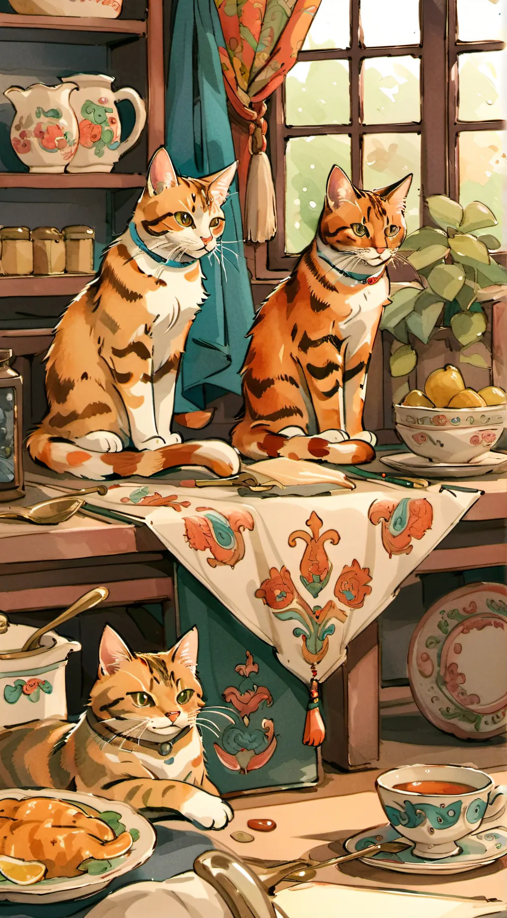 ai character: ~The cat pack~ background
