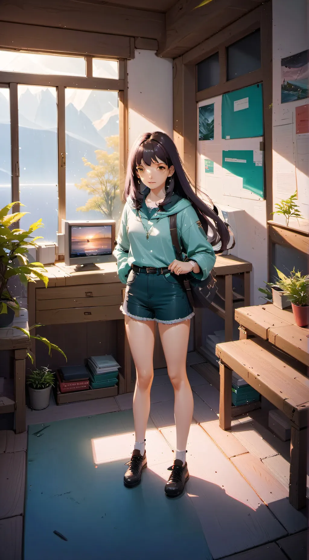 ai character: Hazel background