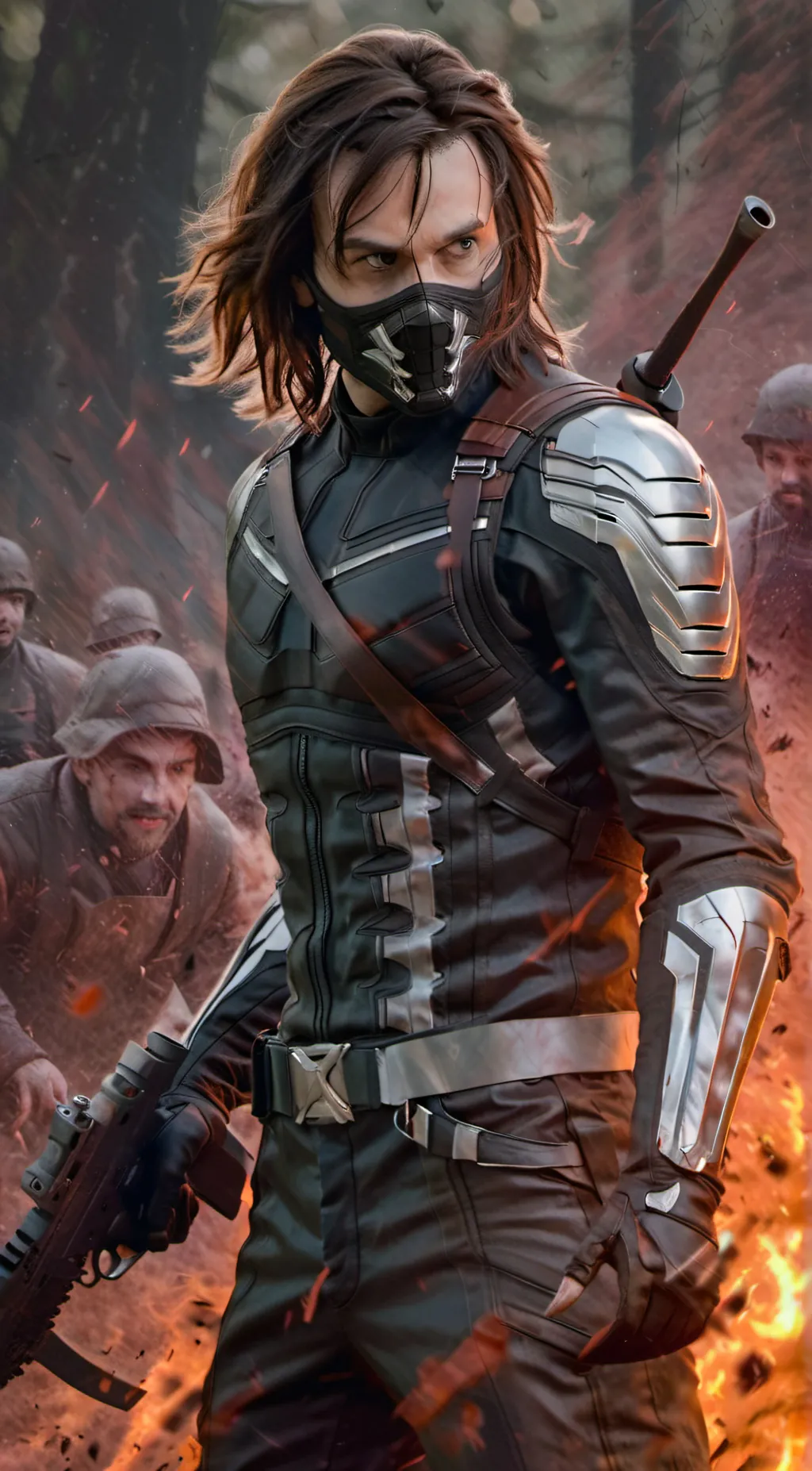 ai character: bucky  background