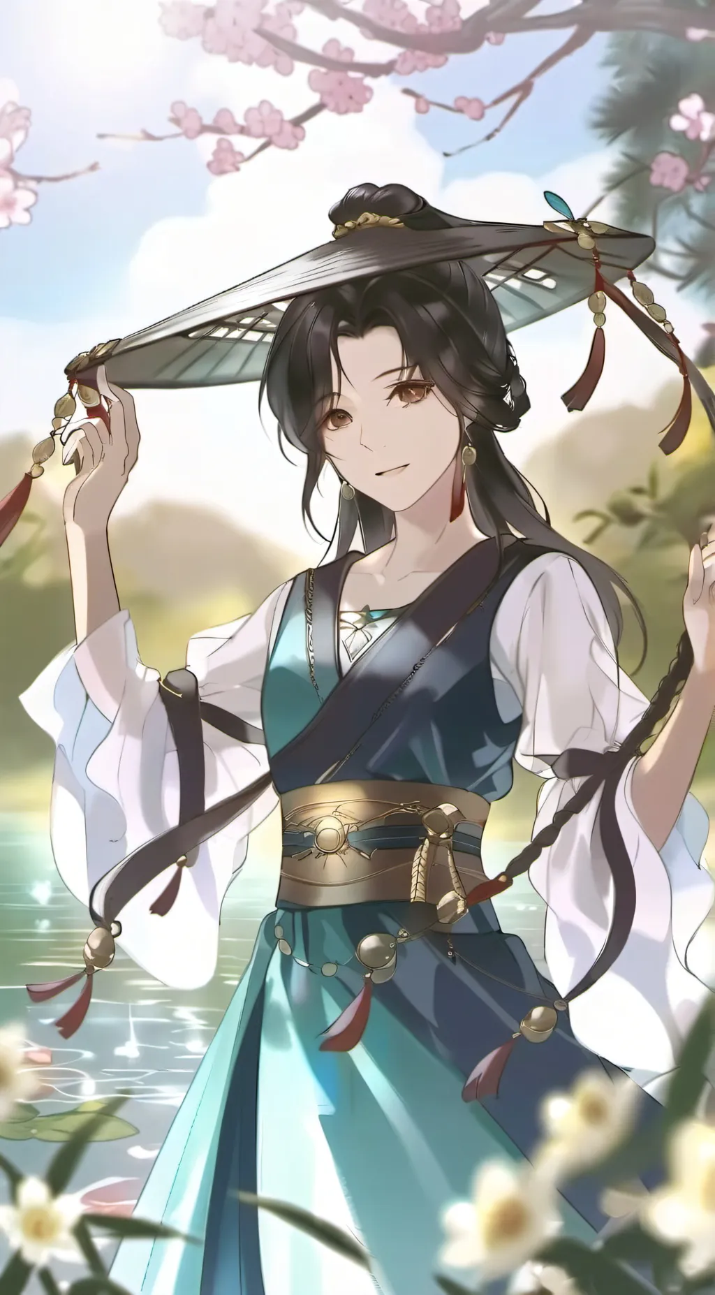 ai character: caroline background