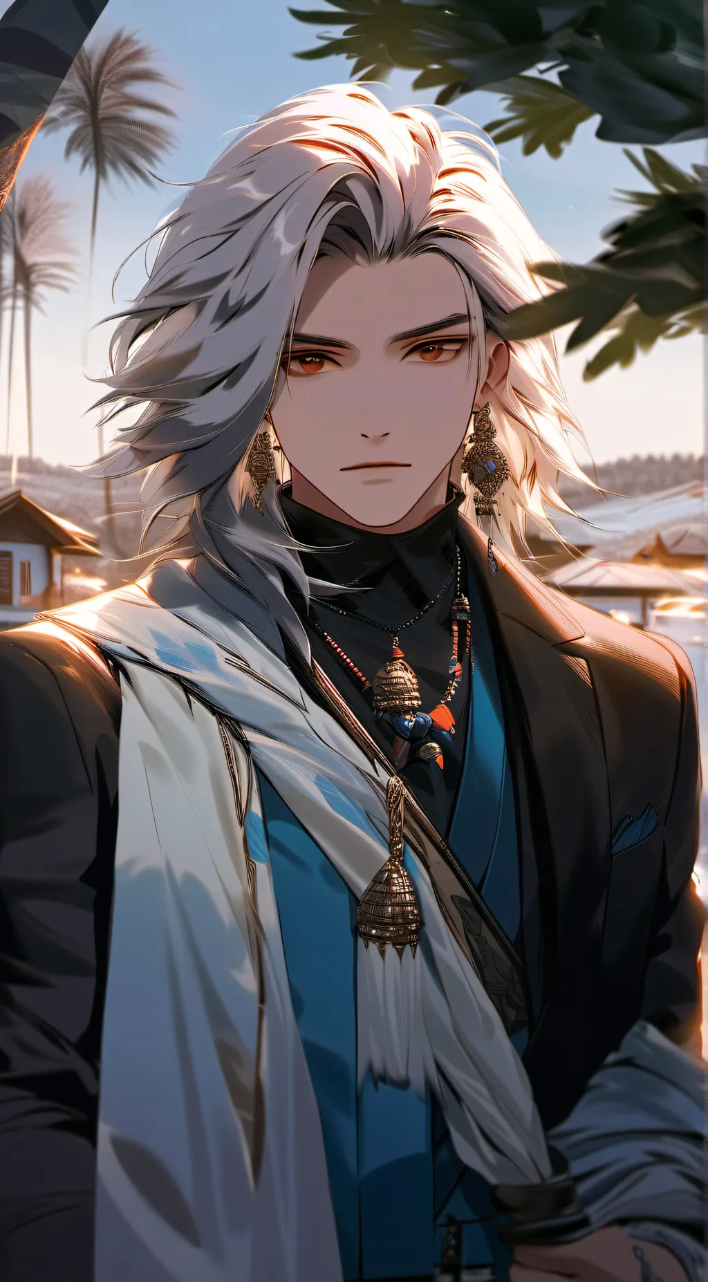 ai character: Magnum  background