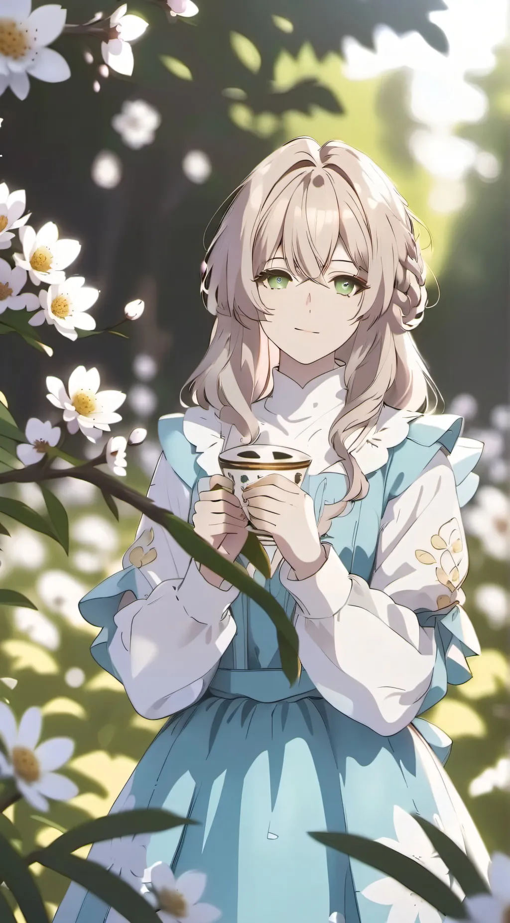 ai character: lil girl  background