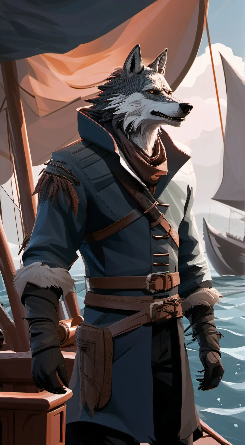 ai character: Bad guys. 🐺🦈🐍🕷🐠 background