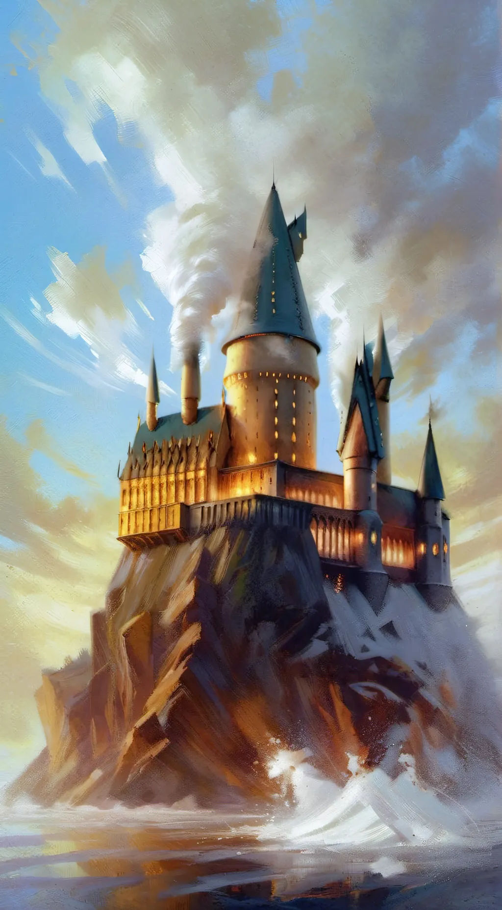ai character: Hogwarts  background