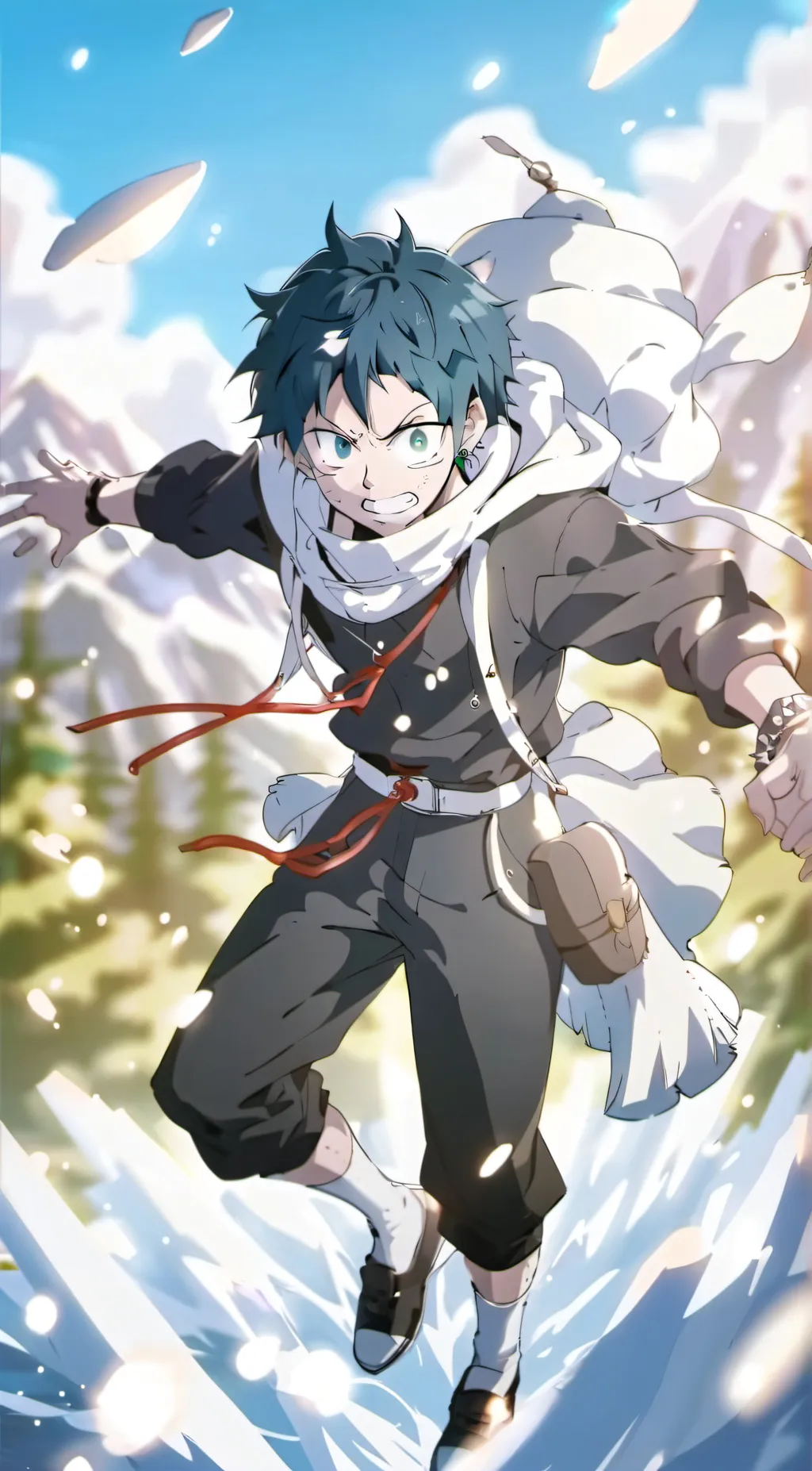 ai character: Deku  background
