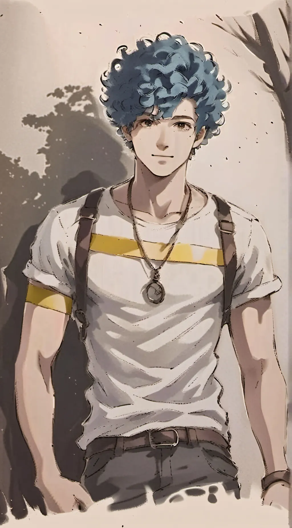 ai character: jmancurly background