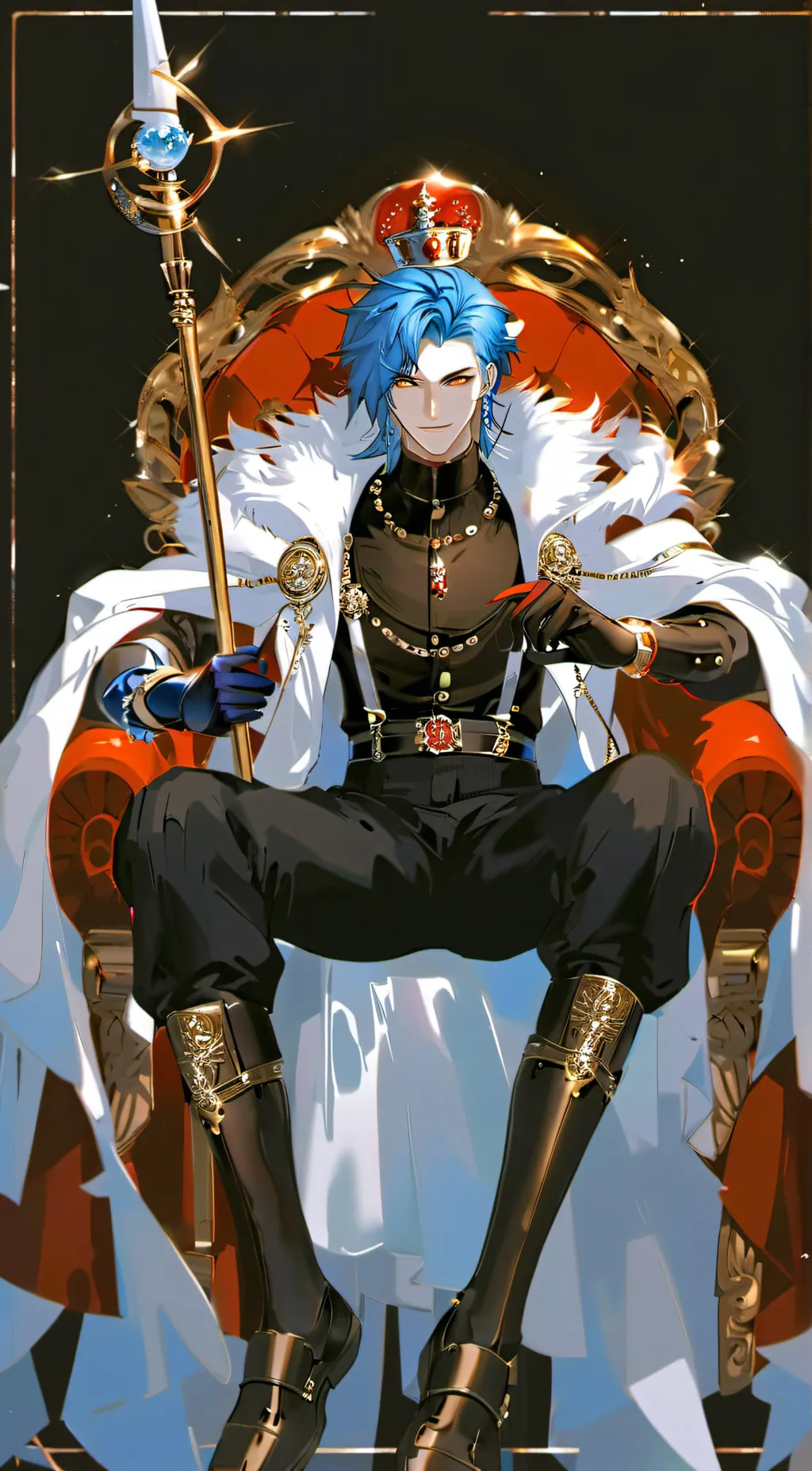 ai character: Evil King Sonic background
