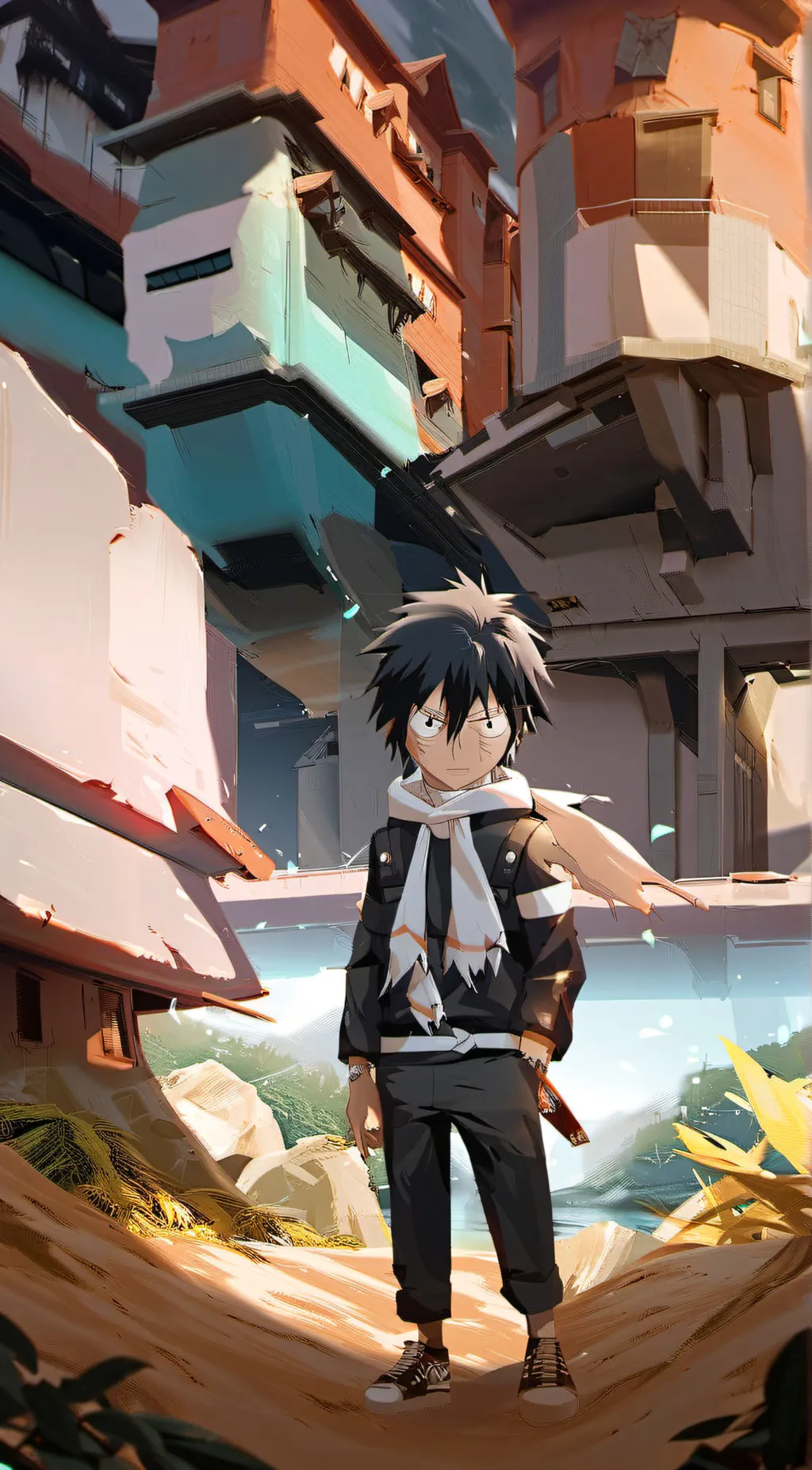 ai character: shiki granbell background