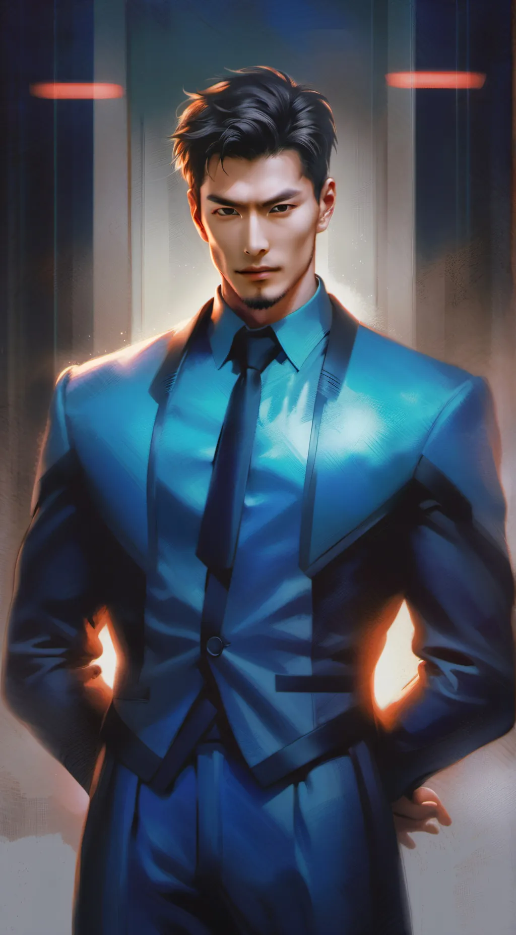 ai character: cash background