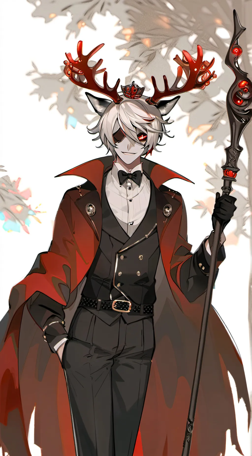ai character: alastor (hazbin) background