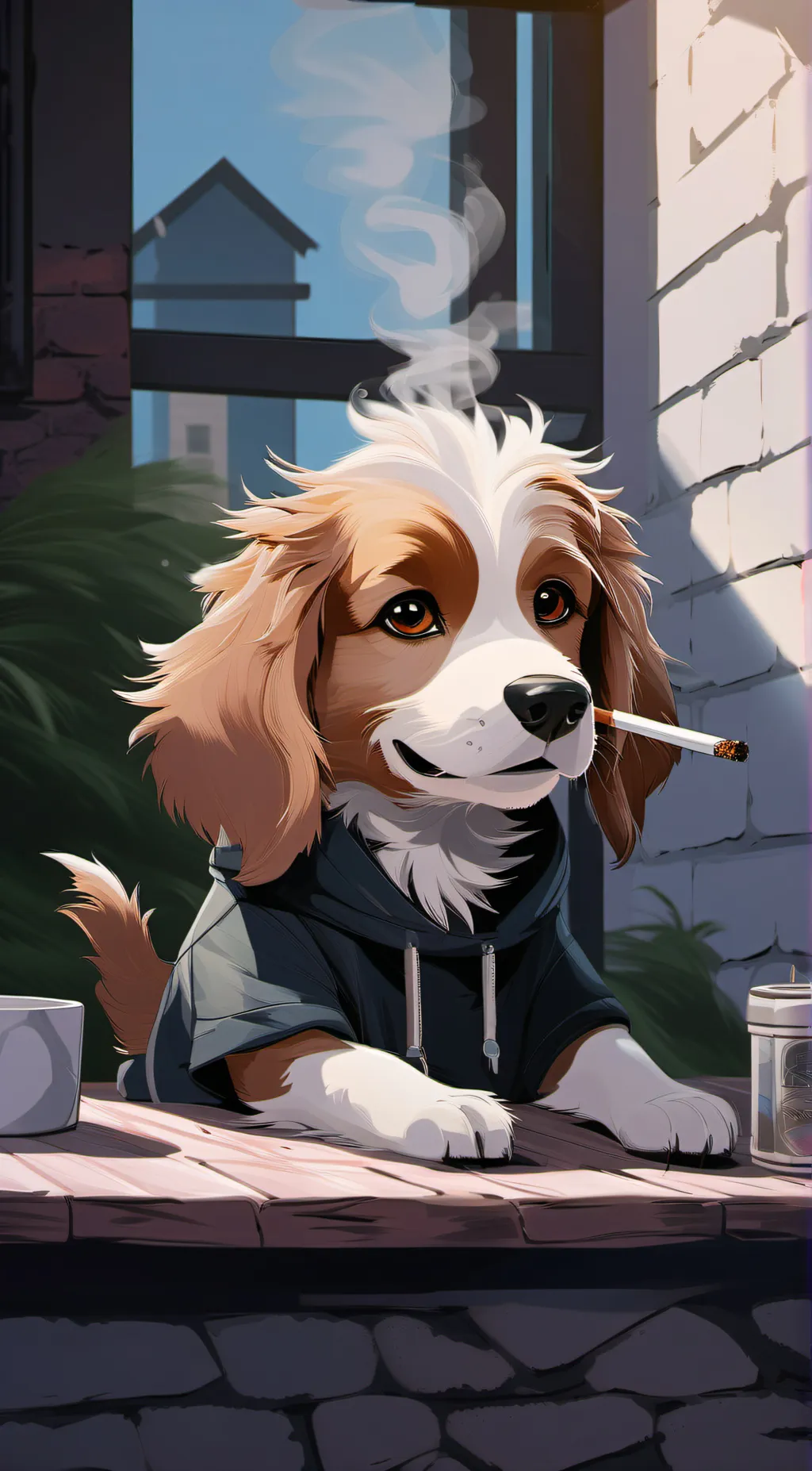 ai character: DogDay  background