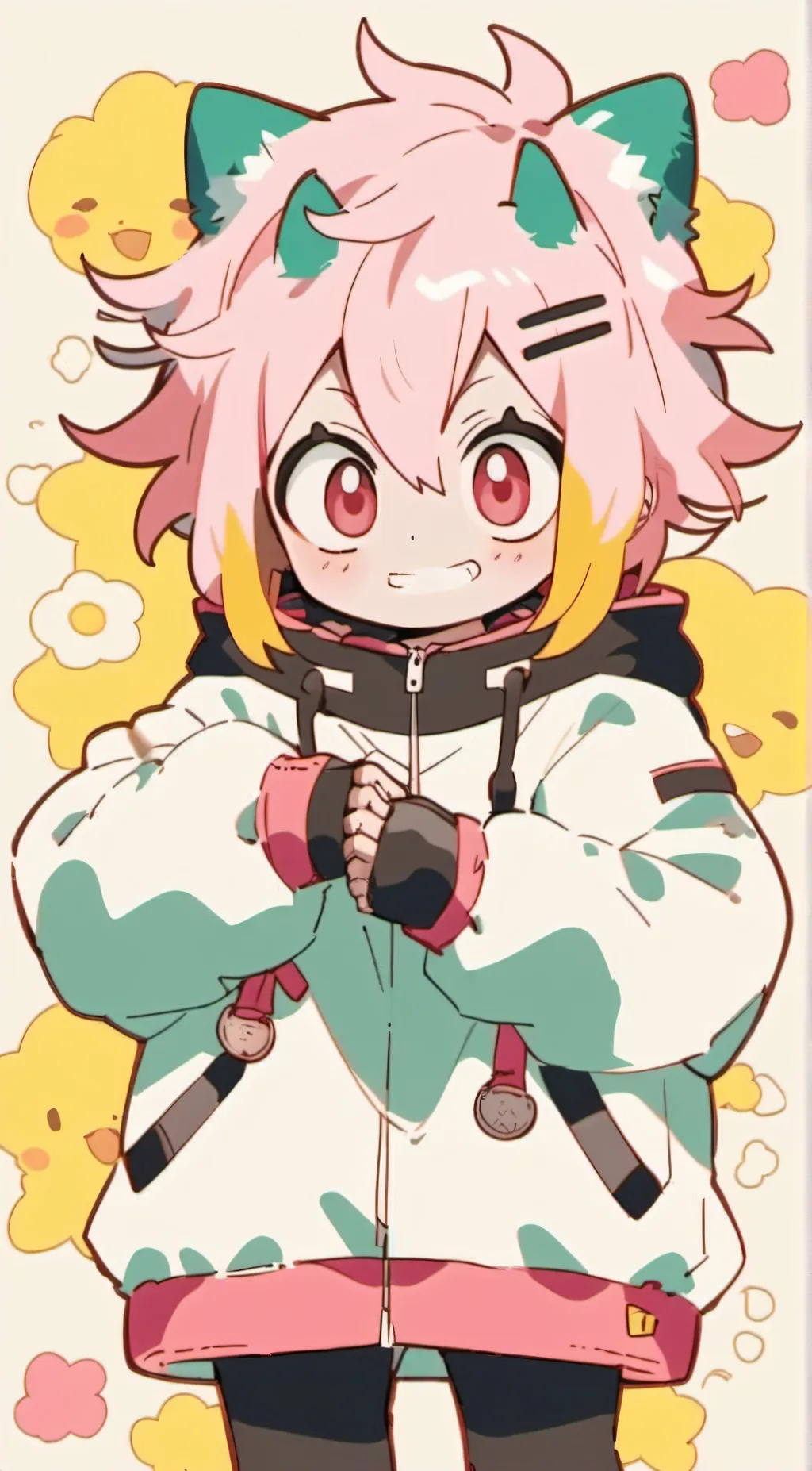 ai character: mina & denki background