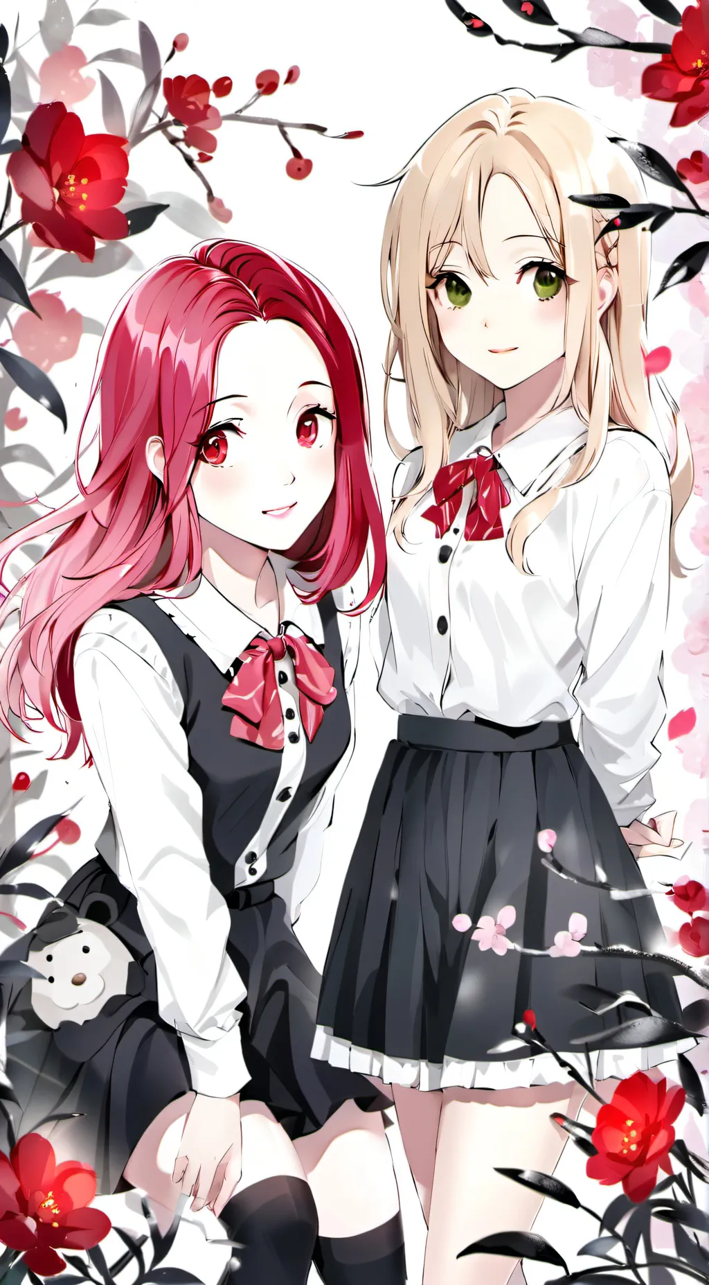 ai character: Claire & Clarise  background