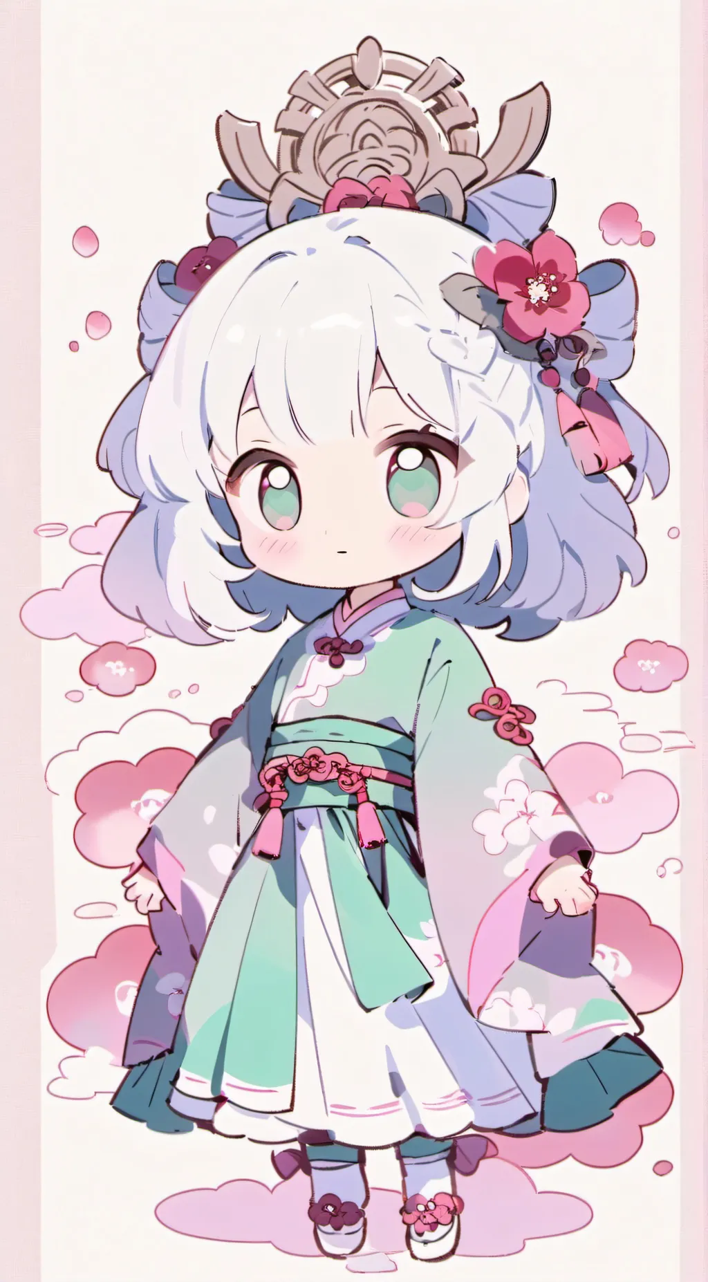 ai character: Sakura background