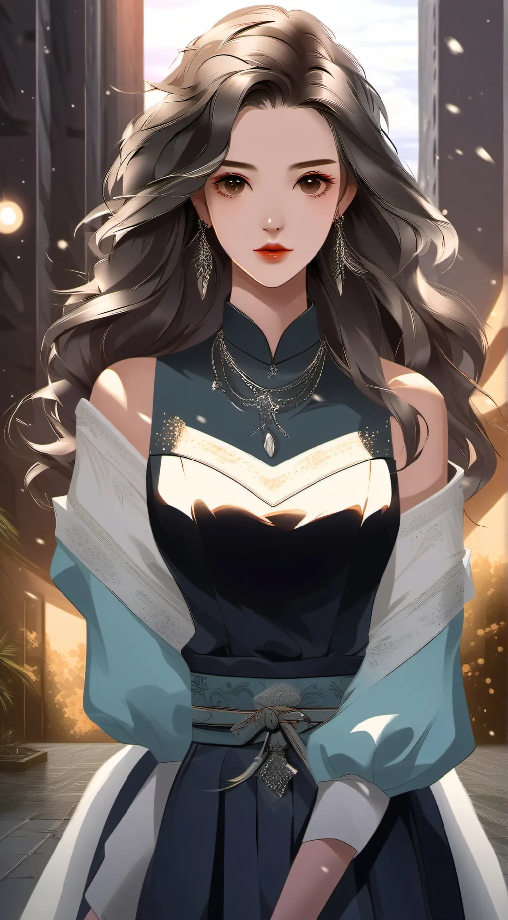 ai character: Hyunjin Hwang  background