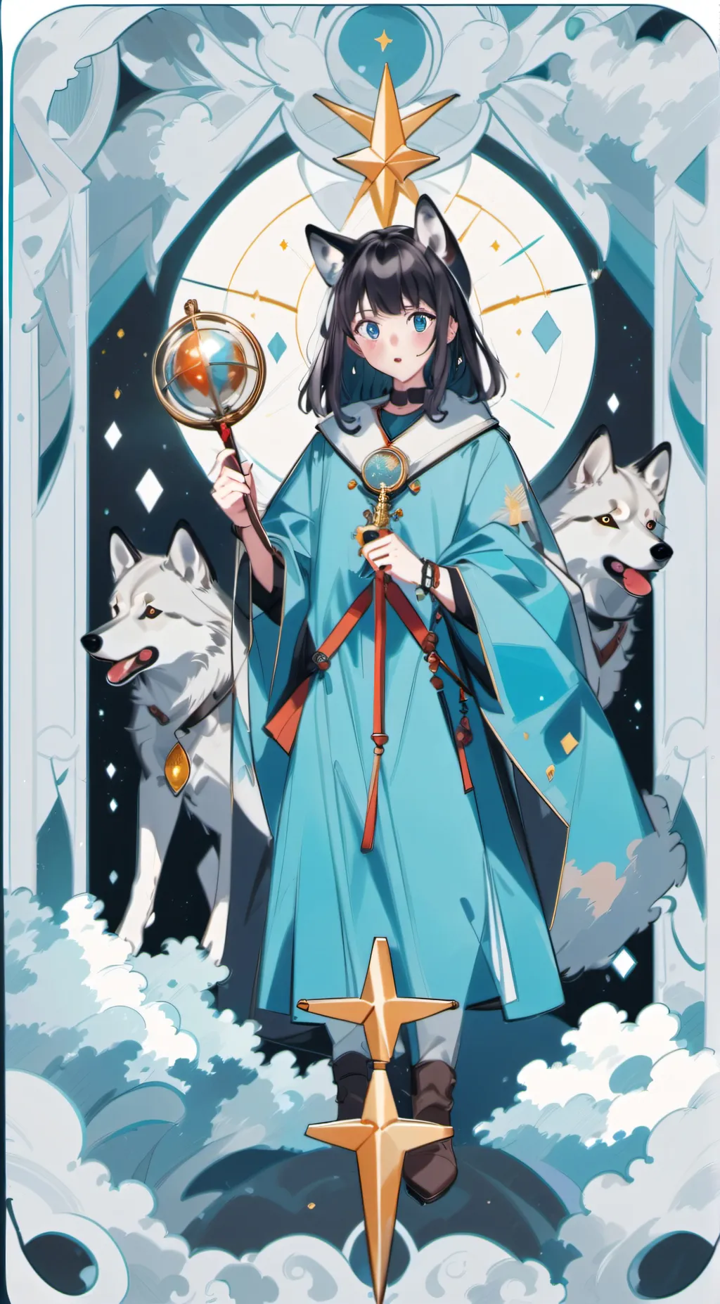 ai character: Kitty  background