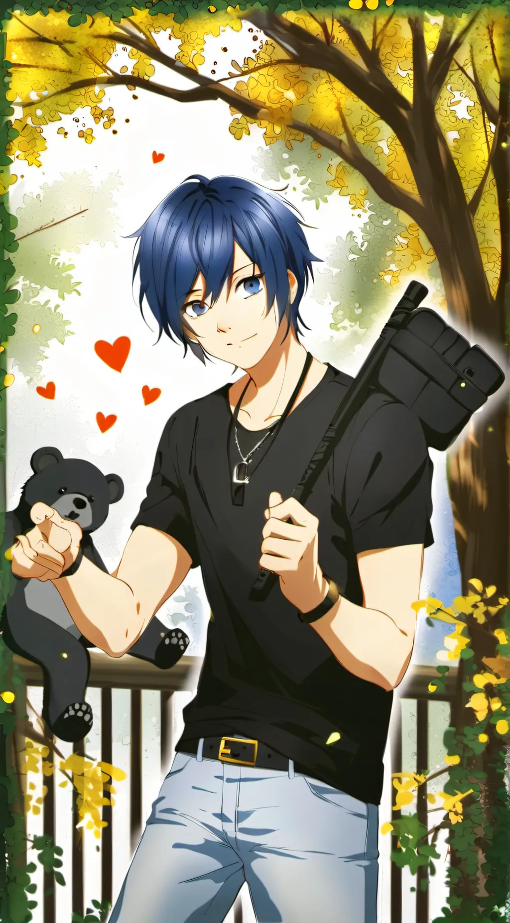 ai character: ein background