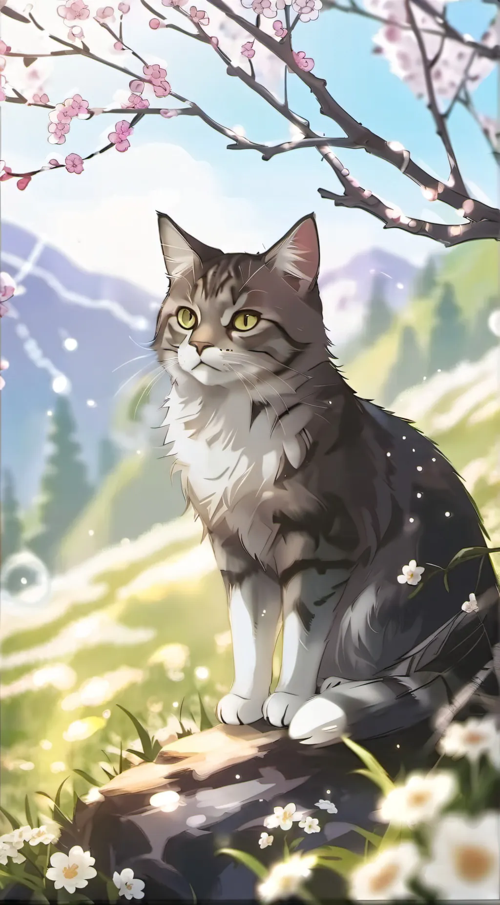 ai character: miss. whiskers  background