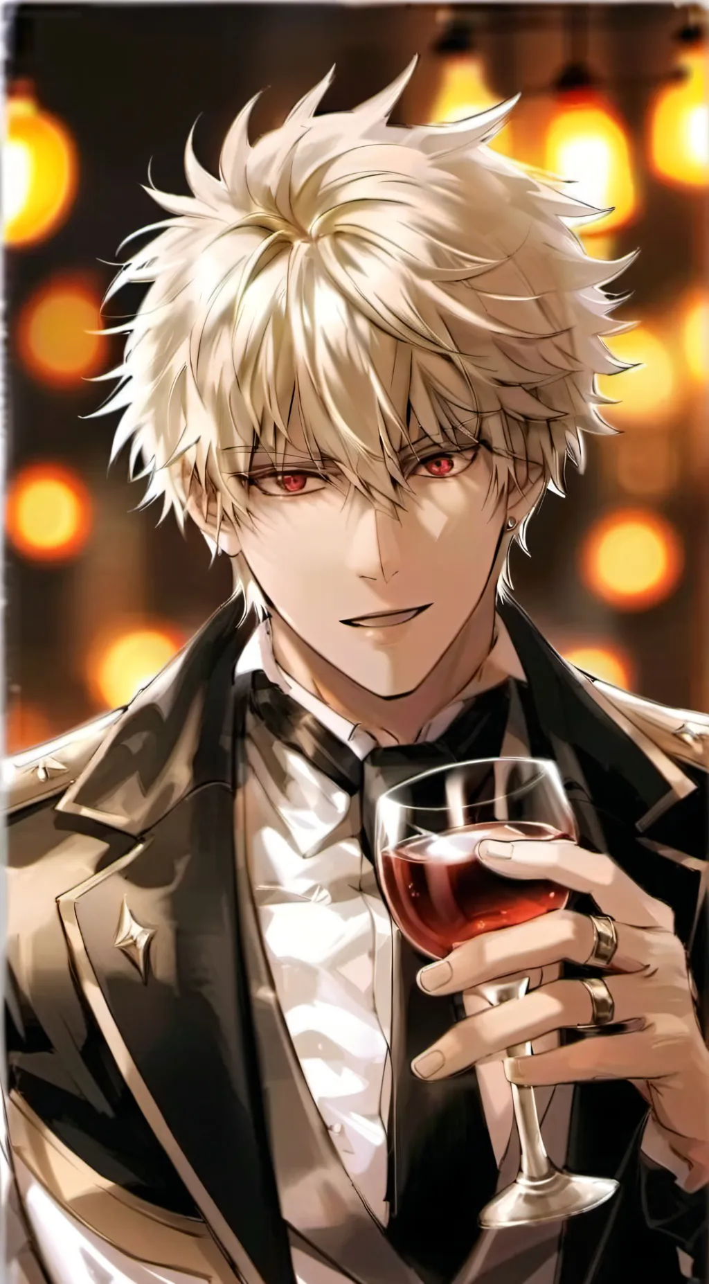 ai character: drunk Bakugou  background