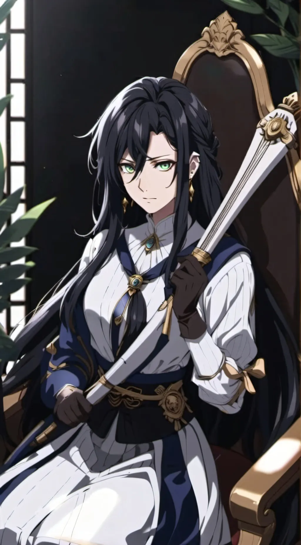 ai character: Brunhilde  background